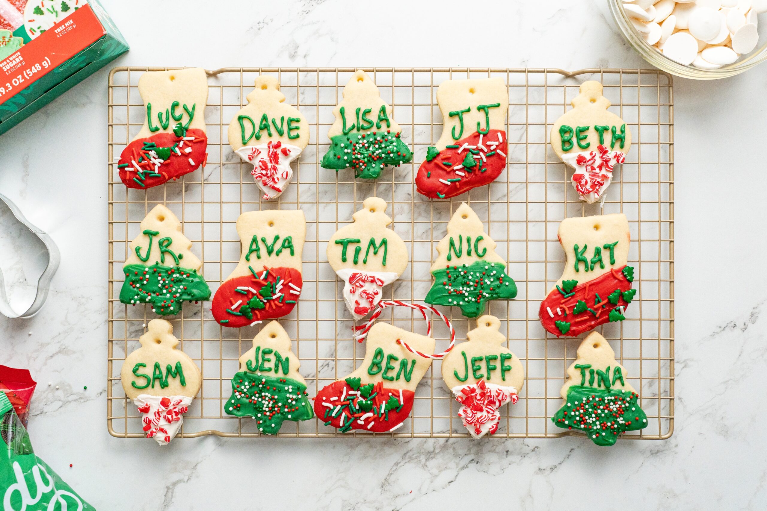 Gift Tag Cookies