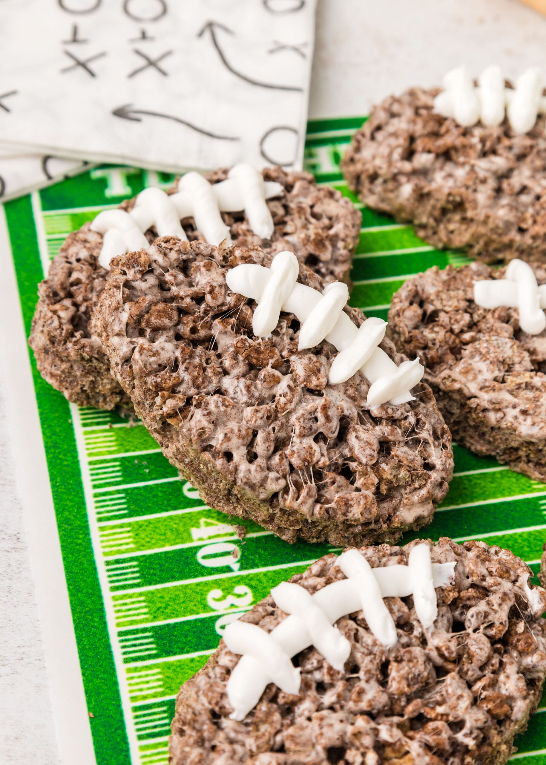 Cocoa Krispie treats football Krispie treats recipe