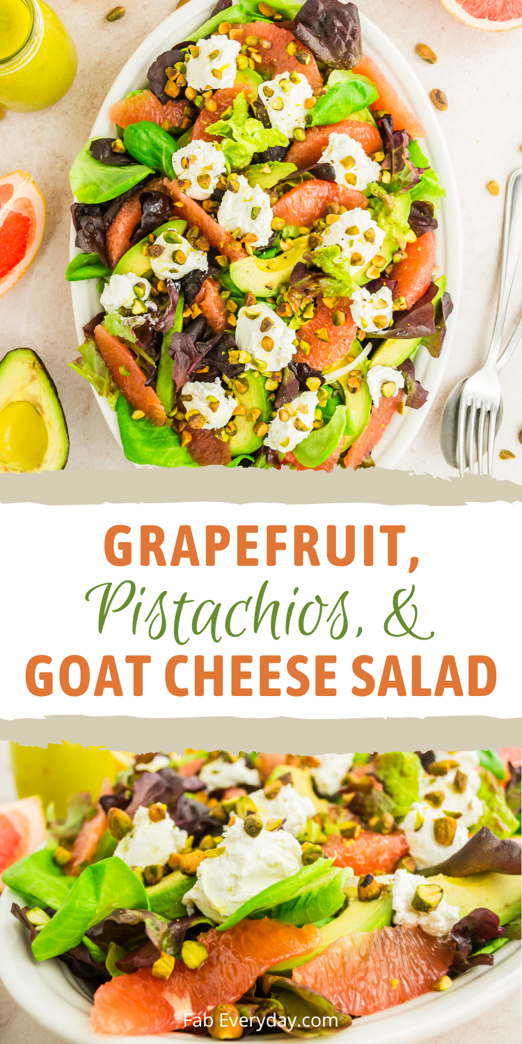Grapefruit and Goat Cheese Salad with Pistachios