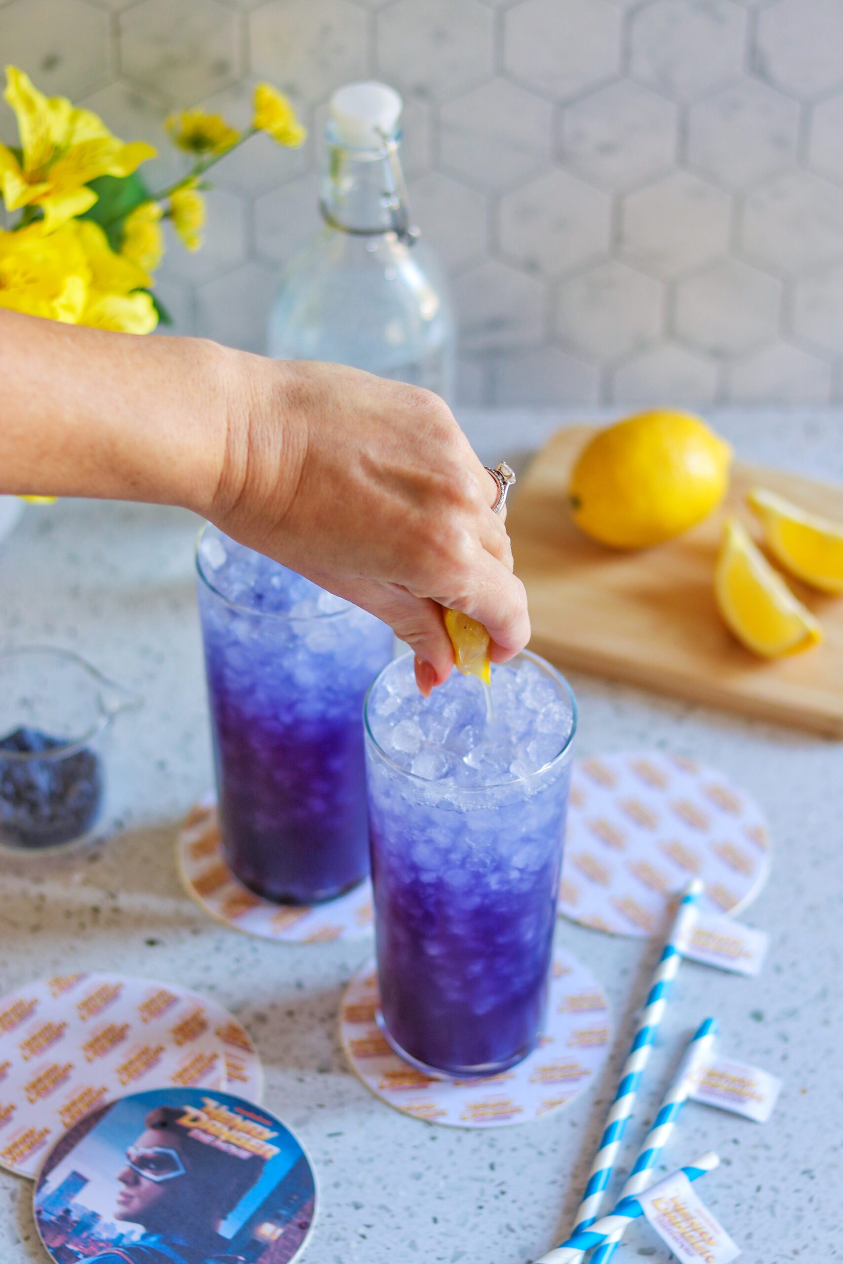 butterfly pea flower drink ideas (color changing drink recipe)