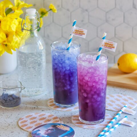 Color-Changing Fizz (butterfly pea flower powder color changing drink recipe)