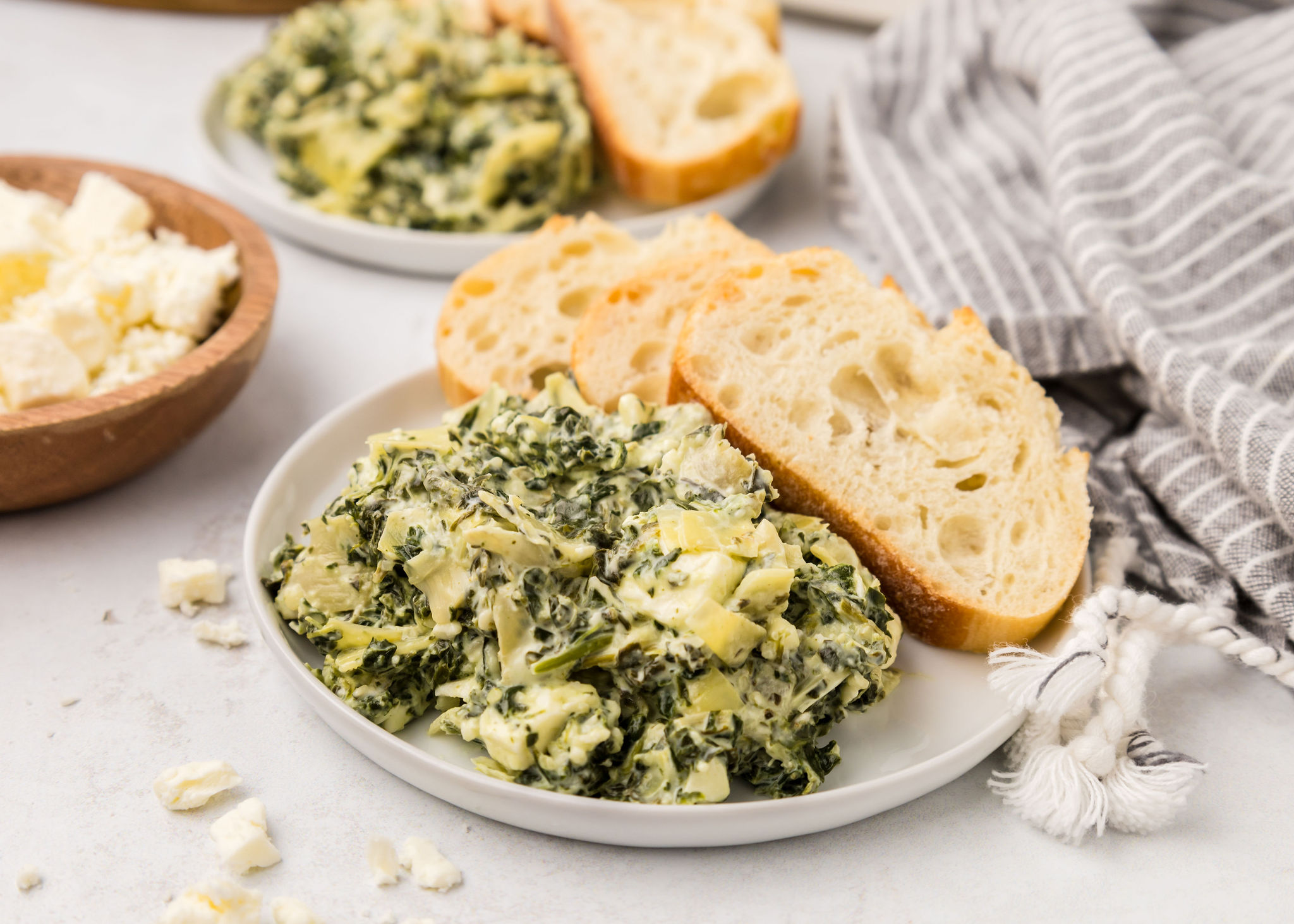 Feta, Spinach, and Artichoke Dip
