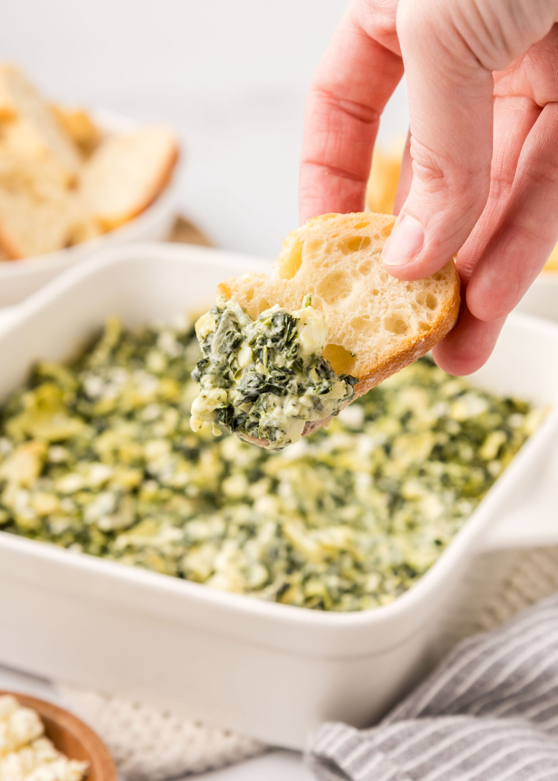 artichoke feta spinach dip