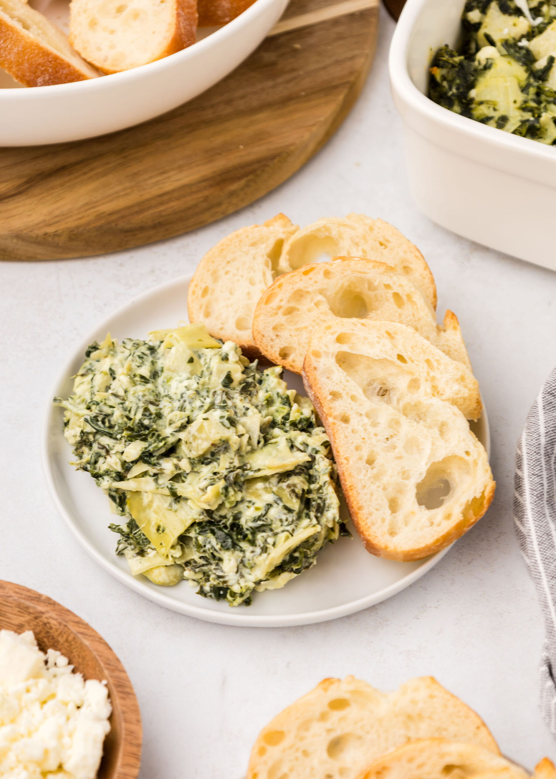artichoke feta spinach dip frecipe