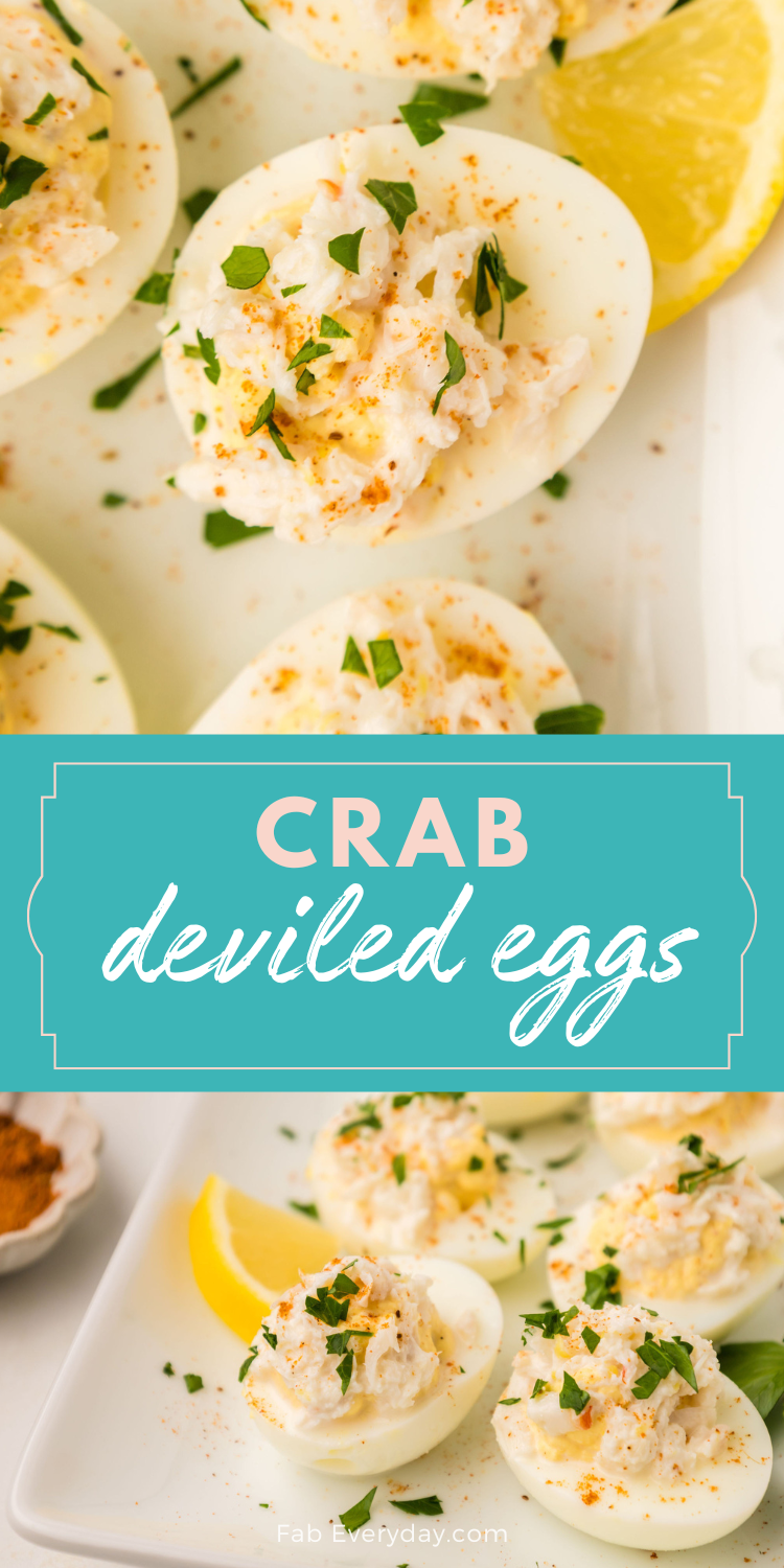 Old Bay Crab Deviled Eggs