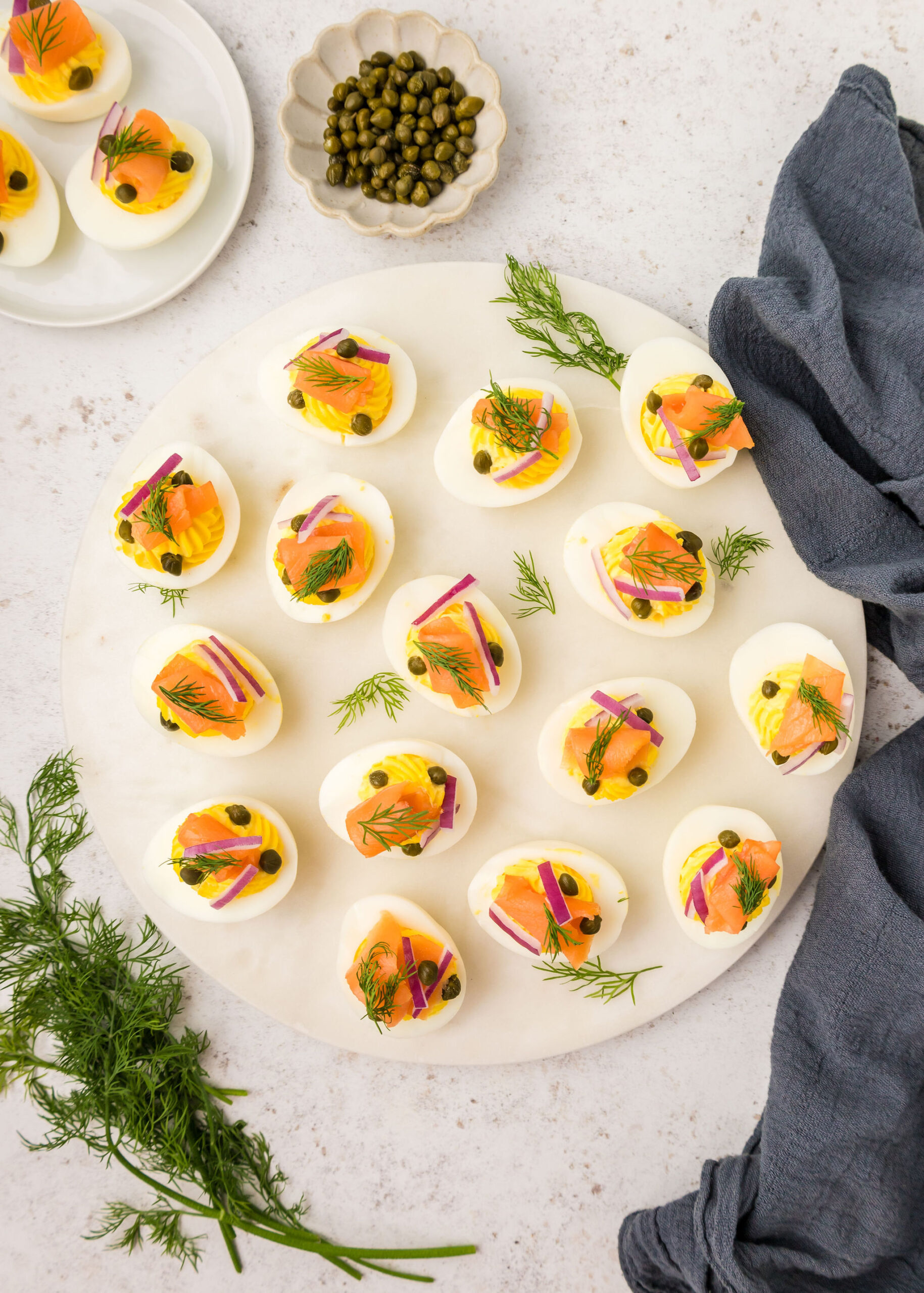 Smoked Salmon Deviled Eggs