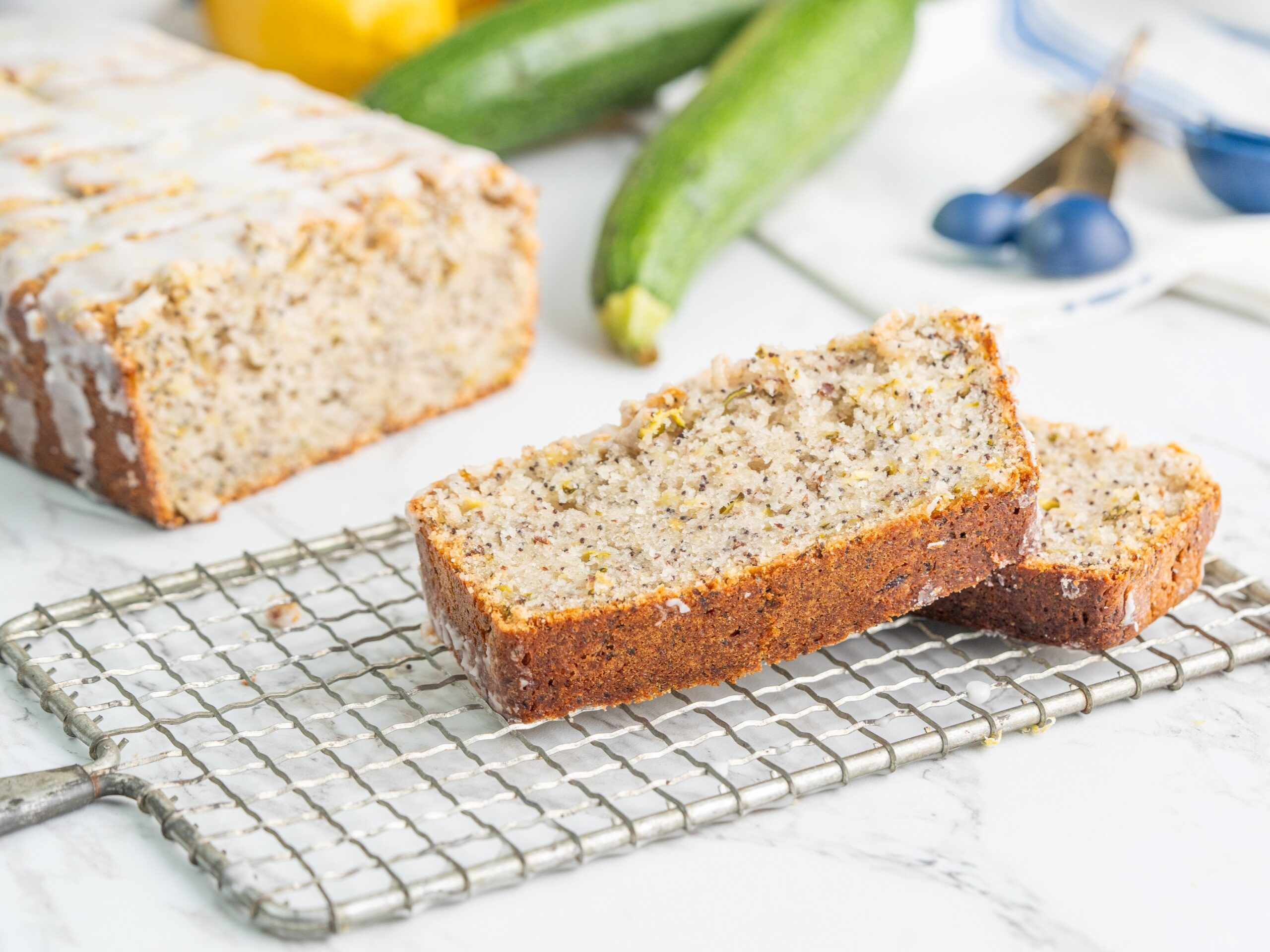 vegan lemon zucchini bread