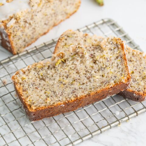 Vegan Lemon Poppyseed Loaf (dairy-free zucchini bread recipe)