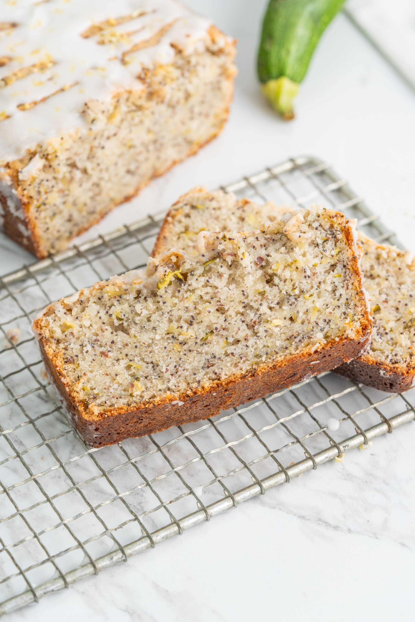 Vegan Lemon Poppyseed Loaf (dairy-free zucchini bread recipe)