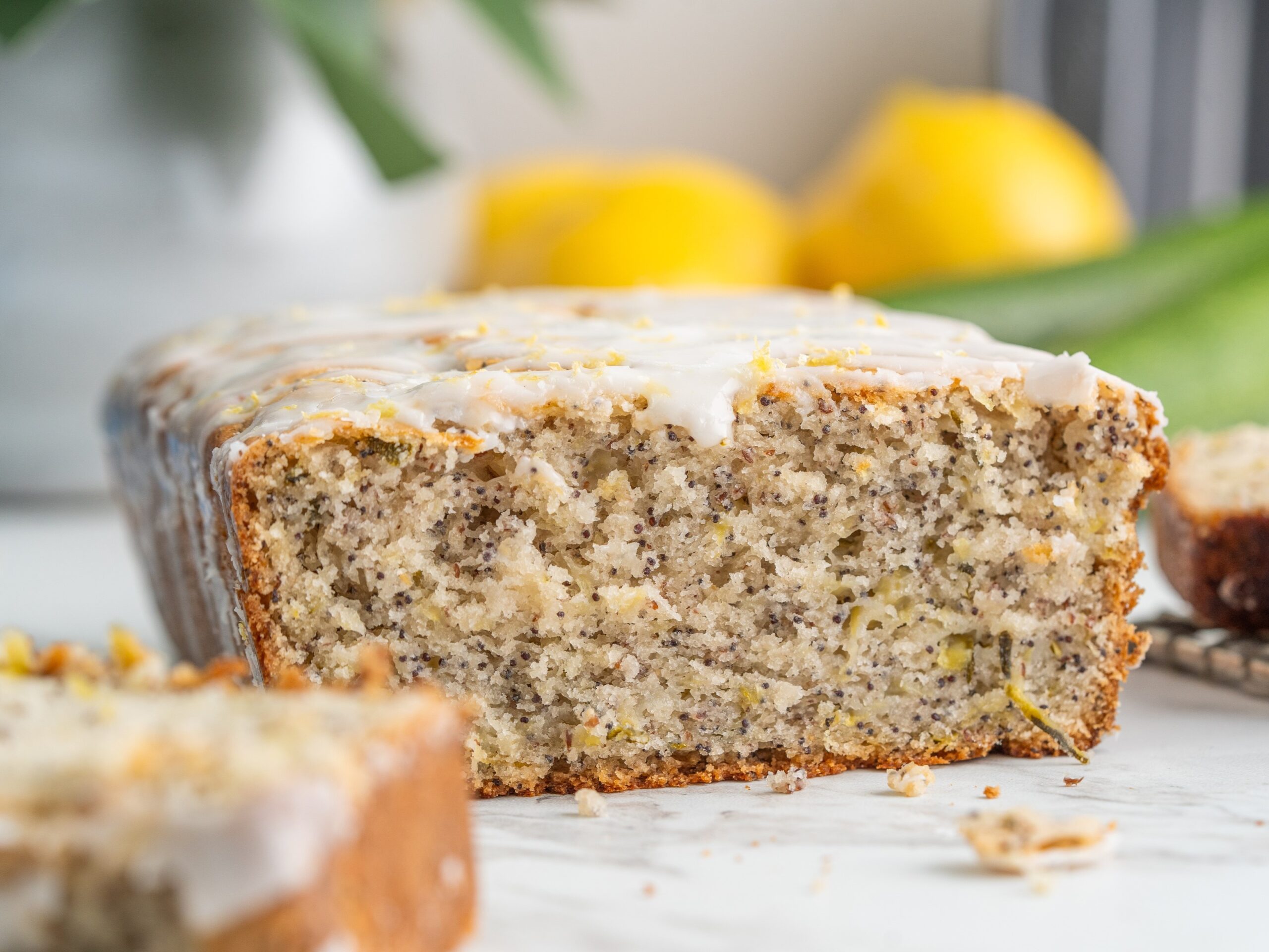 vegan lemon poppyseed bread