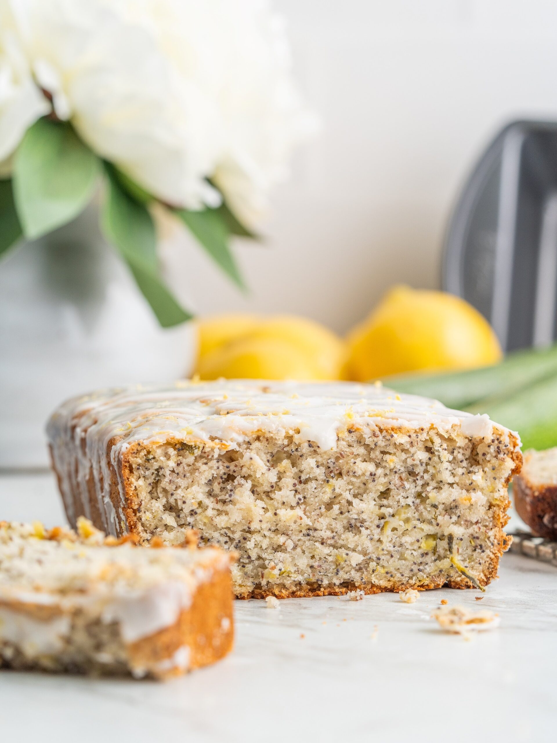 dairy free zucchini bread (lemon poppy seed bread)