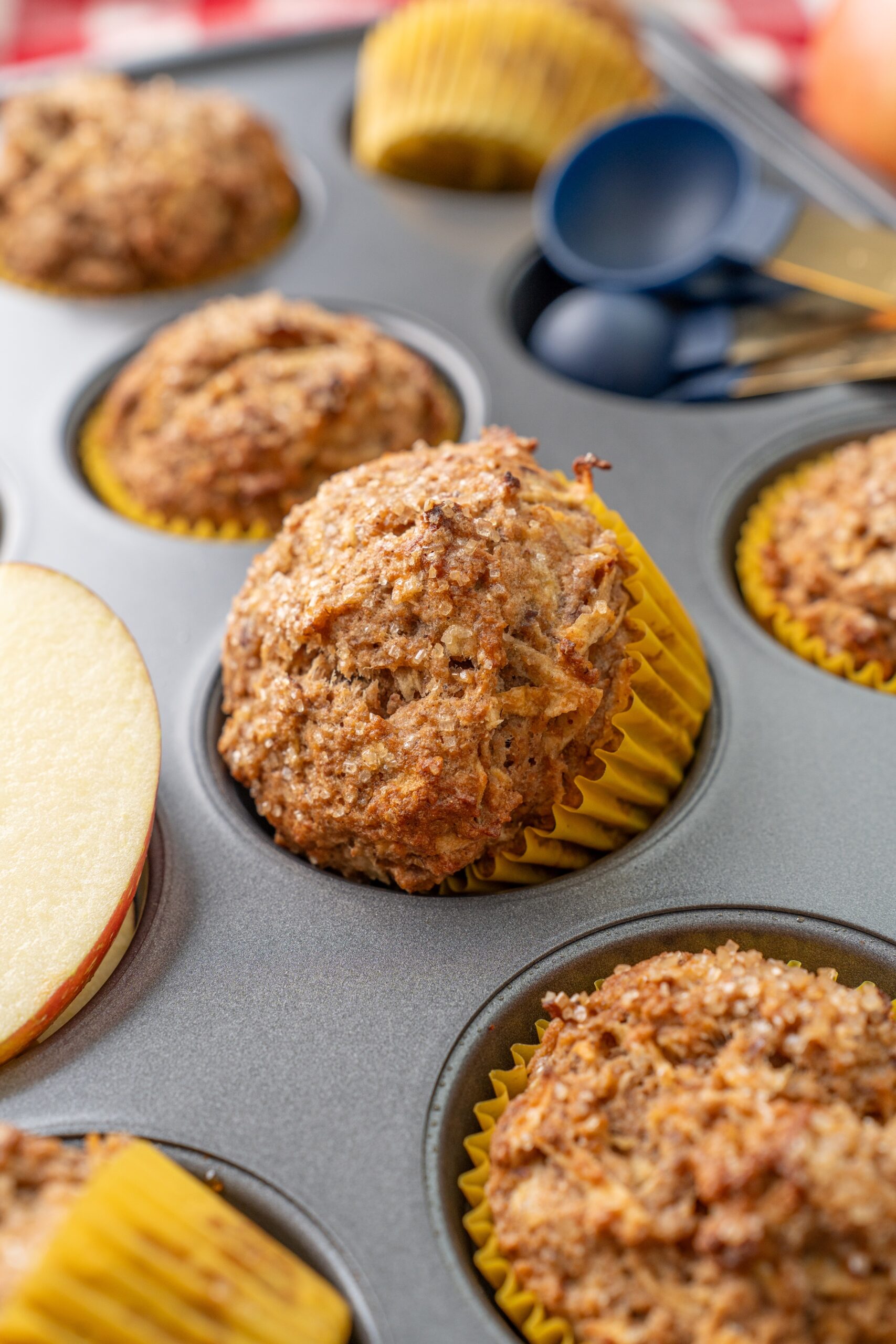 dairy-free whole wheat apple muffins