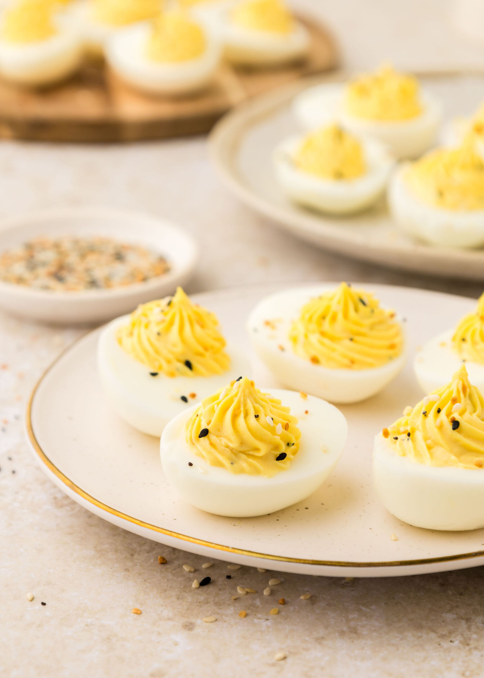 Everything Bagel Deviled Eggs