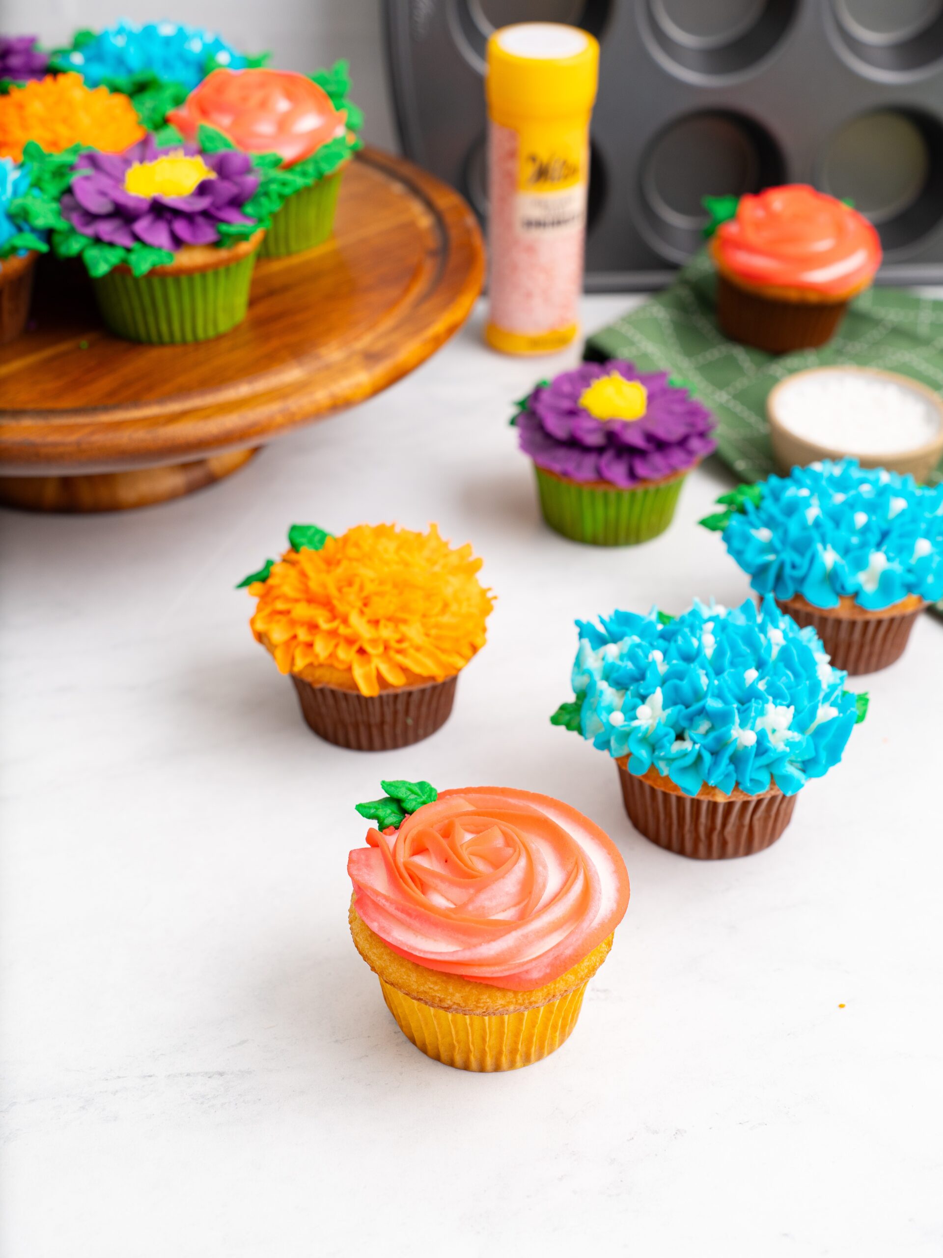 floral cupcakes bouquet
