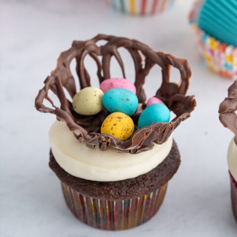 Easter Bird Nest Cupcakes