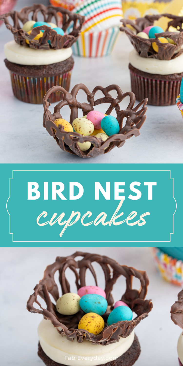 Easter Bird Nest Cupcakes