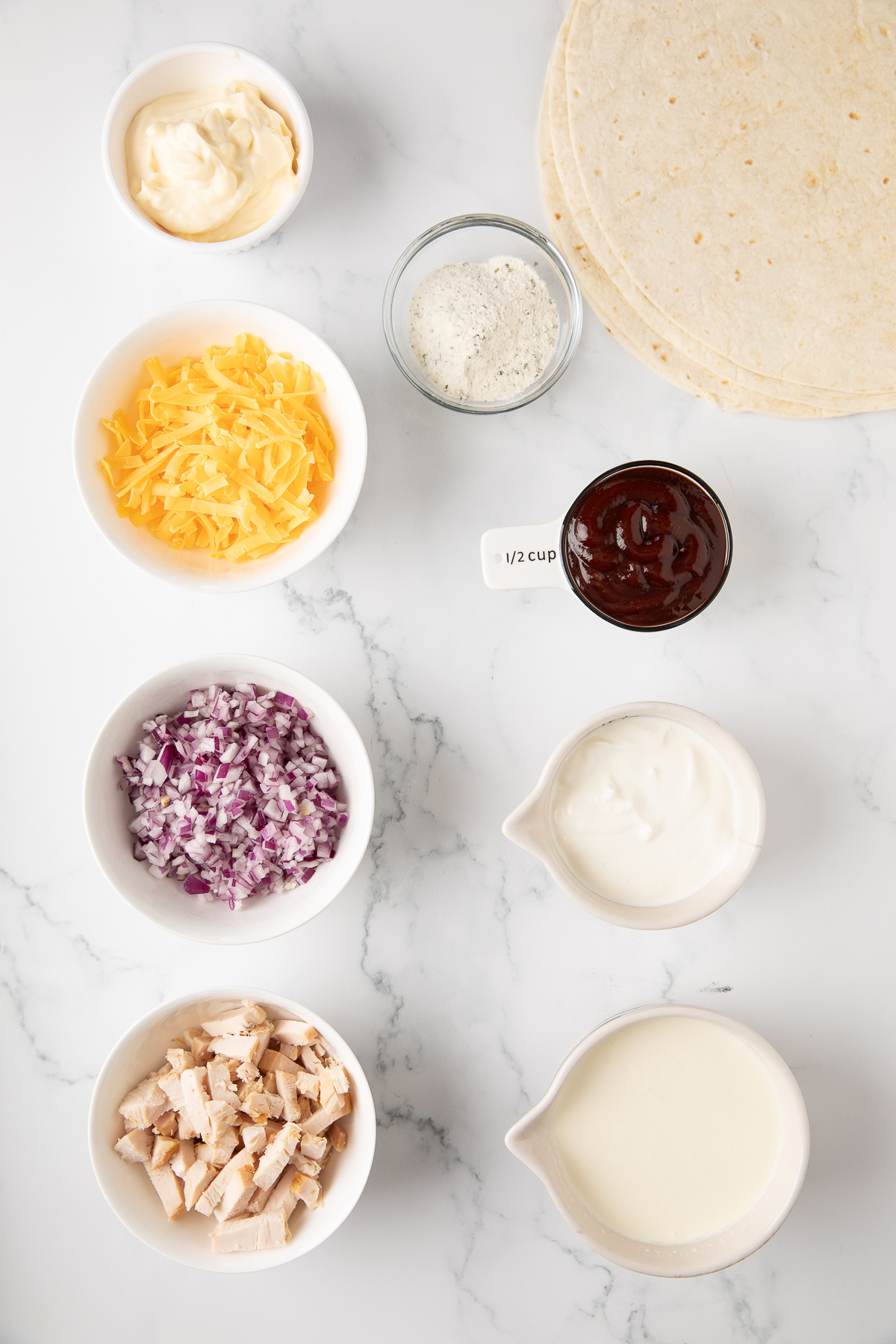 ranch chicken quesadillas recipe