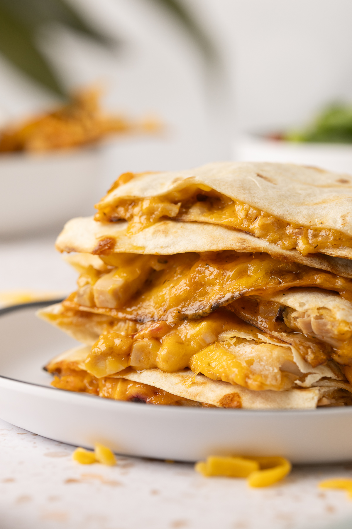 BBQ quesadilla with chicken