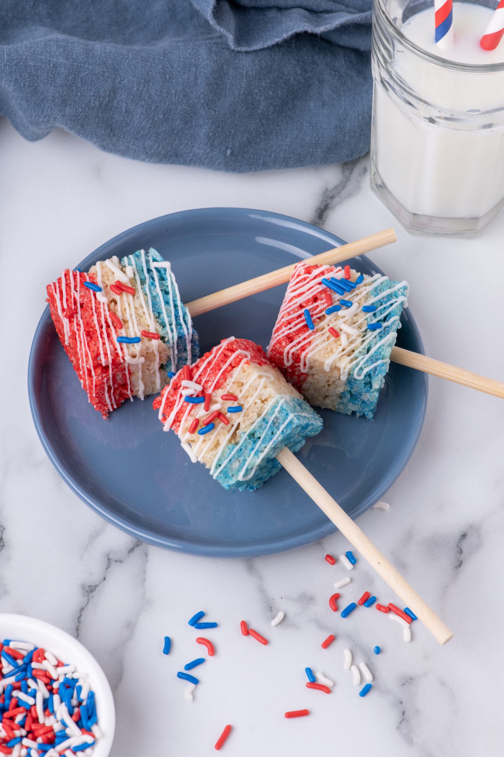 4th of July Rice Krispie Treats