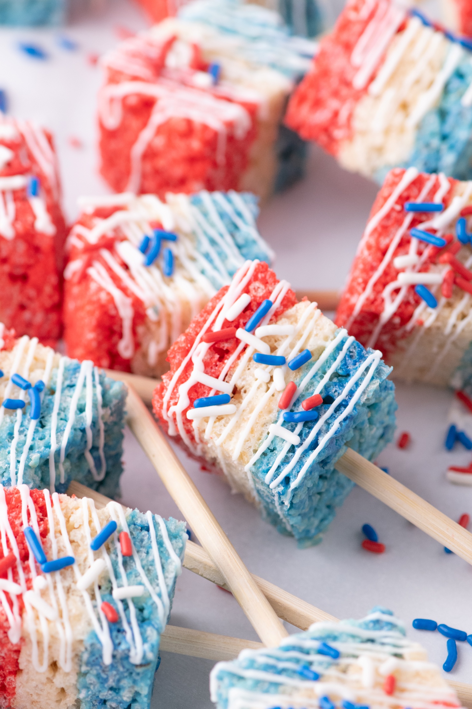 Fourth of July Rice Krispie Treats