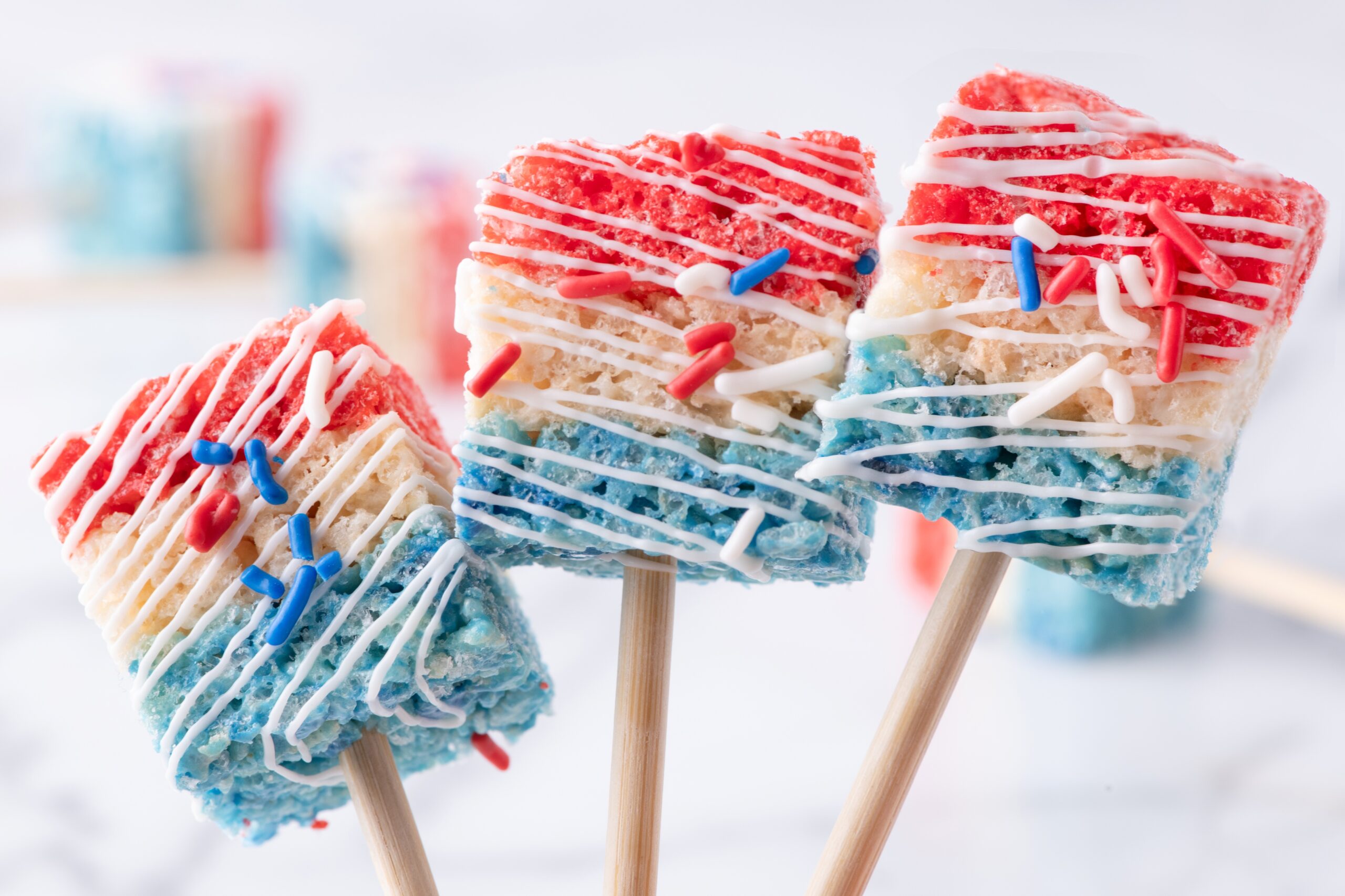 Fourth of July Rice Krispie Treats recipe