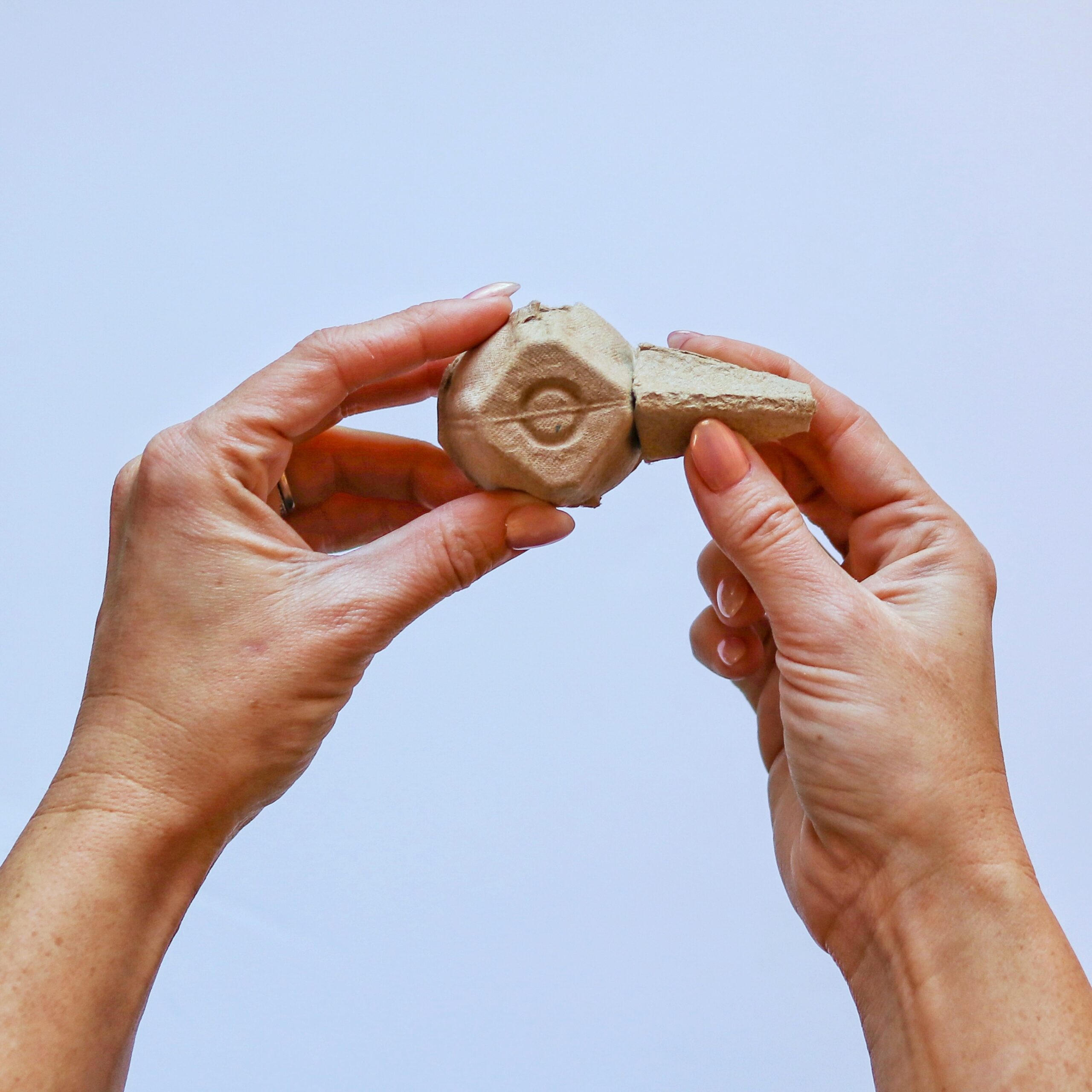 egg carton craft helicopter