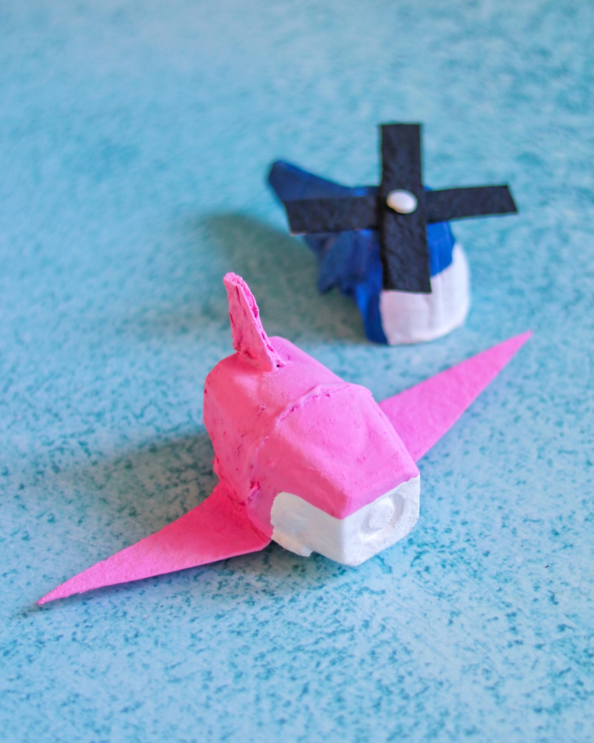 Plane and Helicopter Craft with Egg Cartons