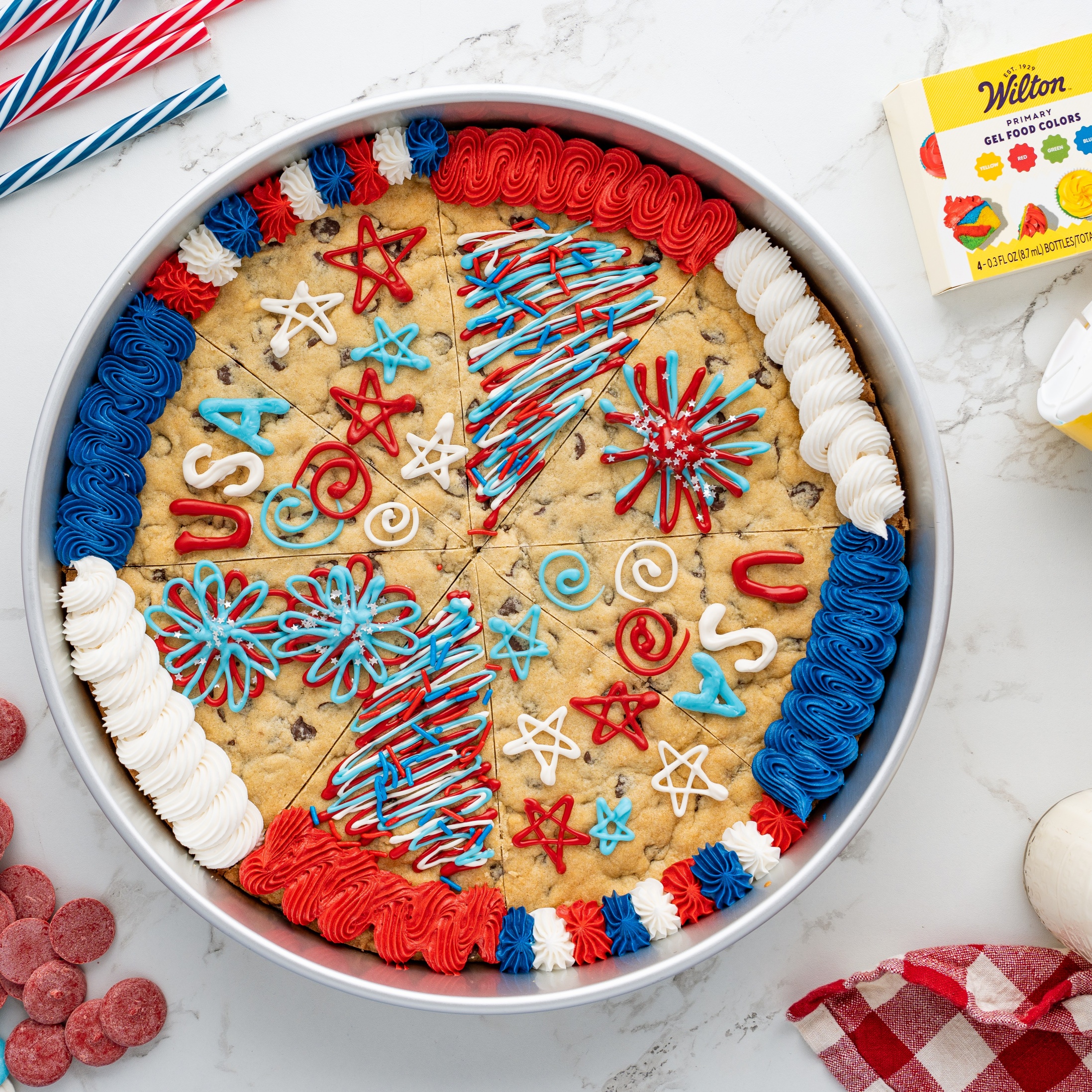 4th of July Cookie Cake recipe