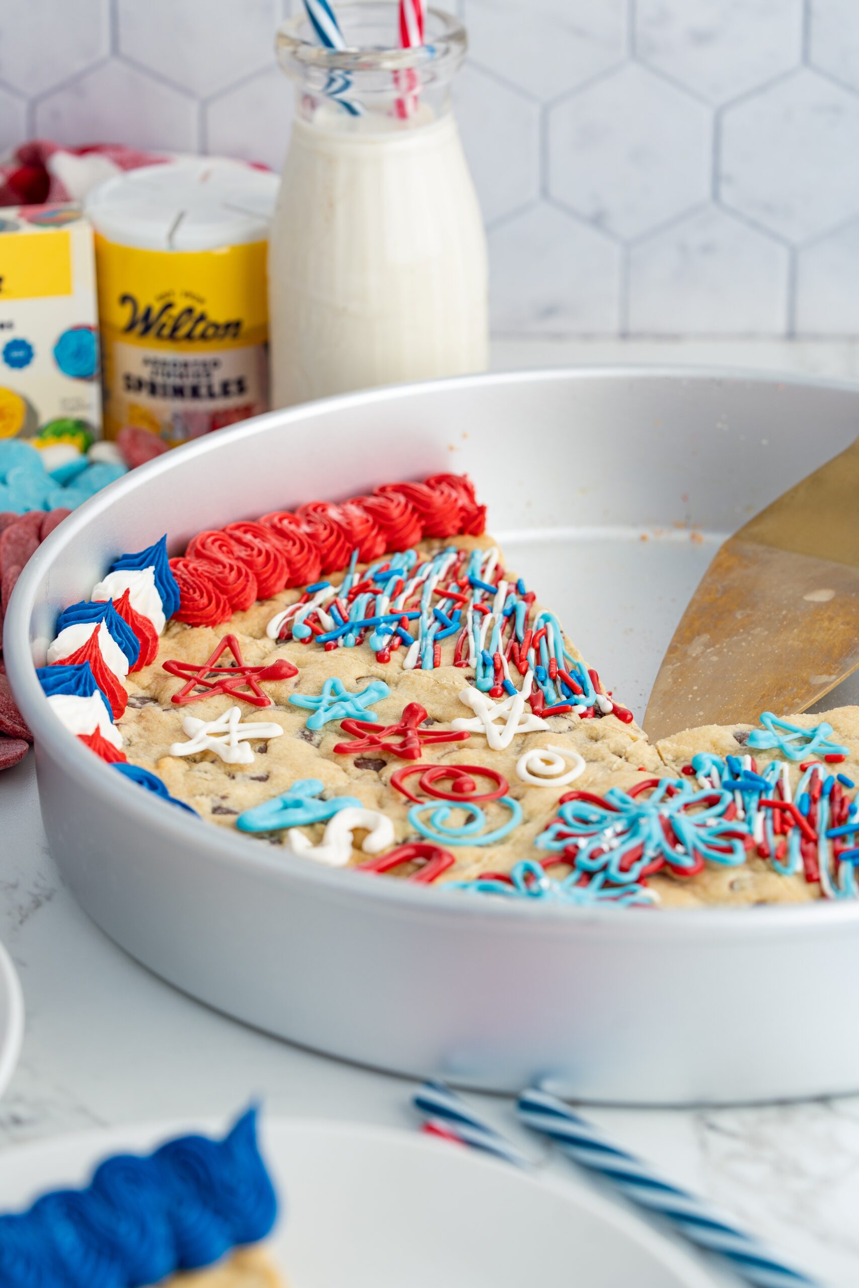 4th of July Cookie Cake recipe