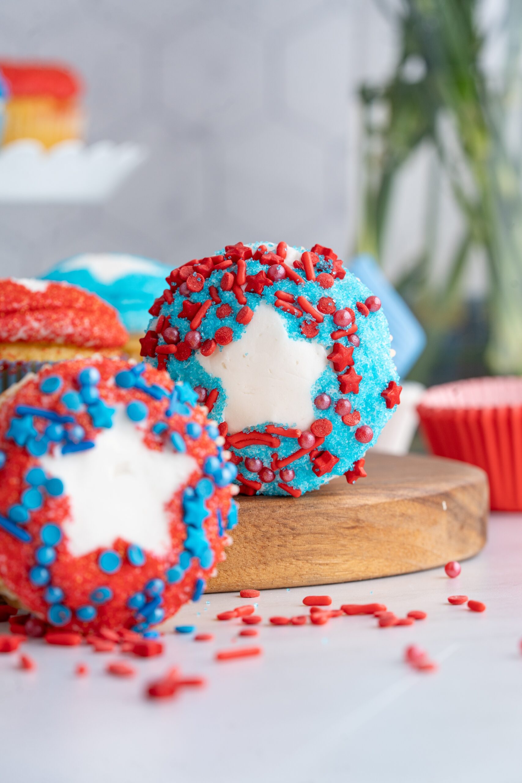 red white and blue cupcake ideas