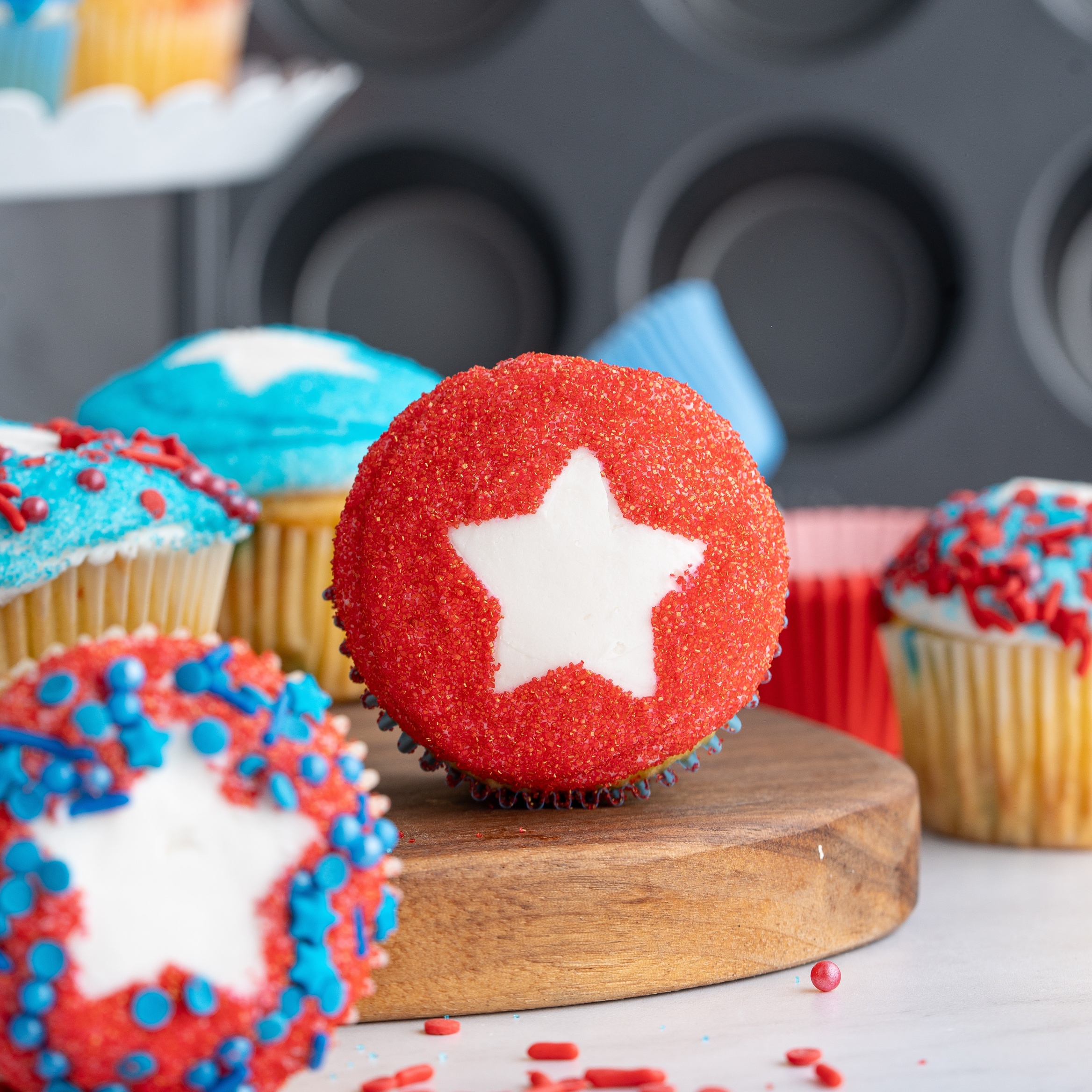 4th of July themed cupcakes