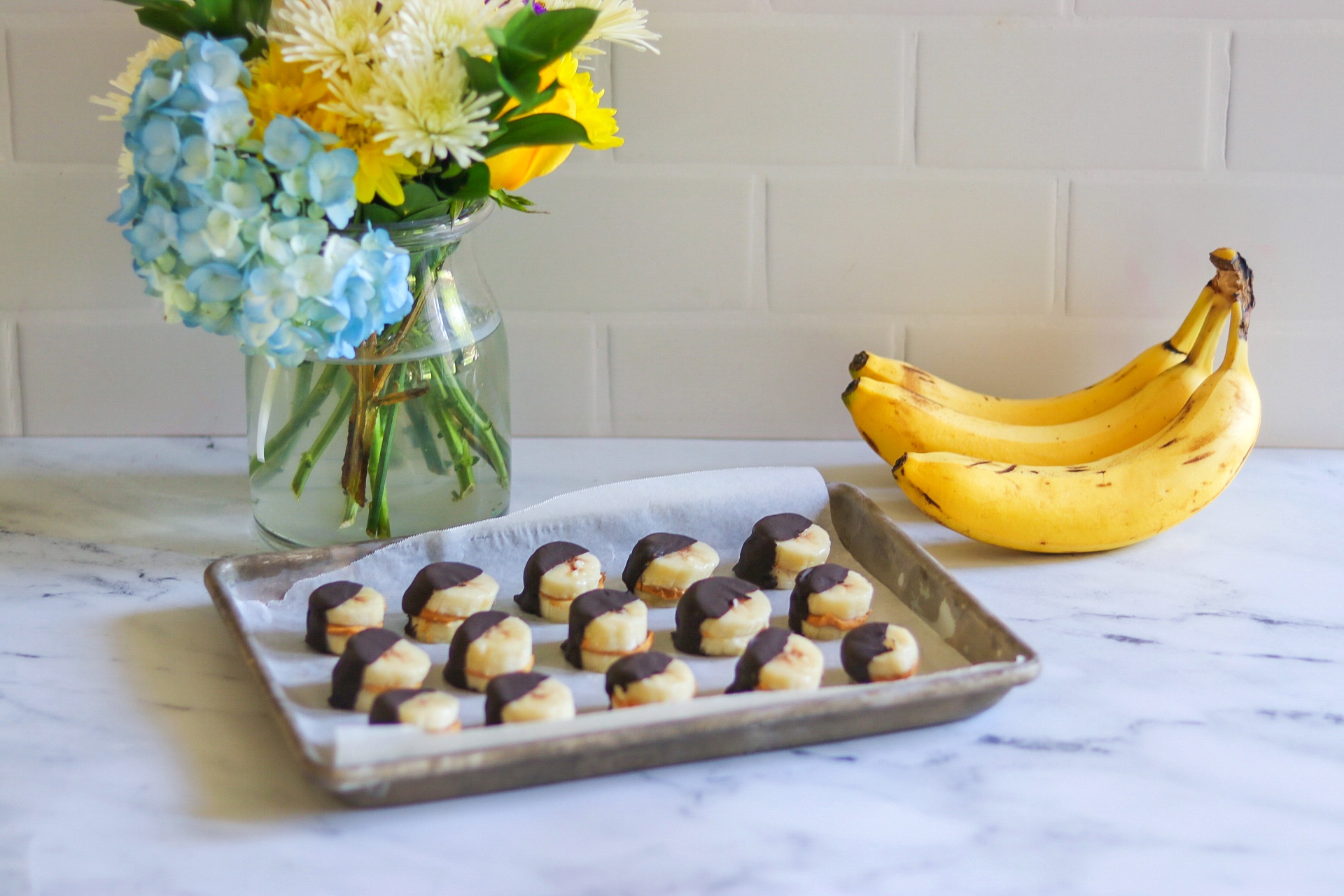 Summer Snacks for Kids: Banana, Peanut Butter, and Chocolate Bites