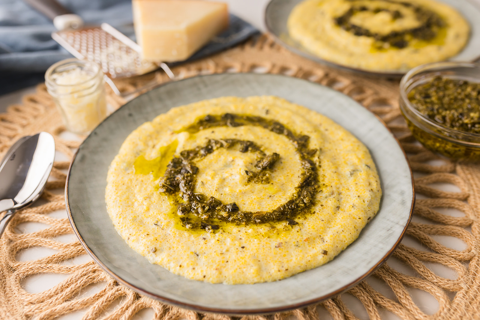 pesto polenta recipe