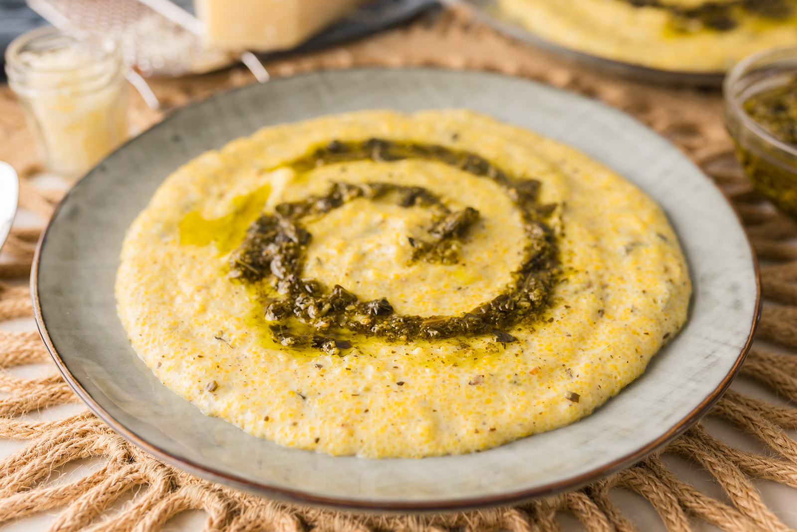 polenta pesto recipe