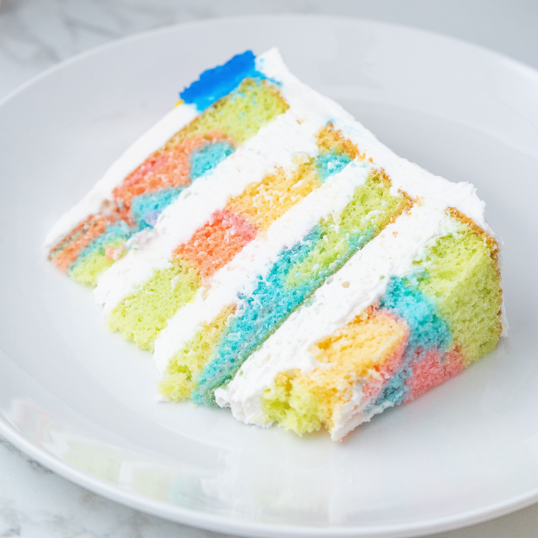 how to make rainbow swirl cakes
