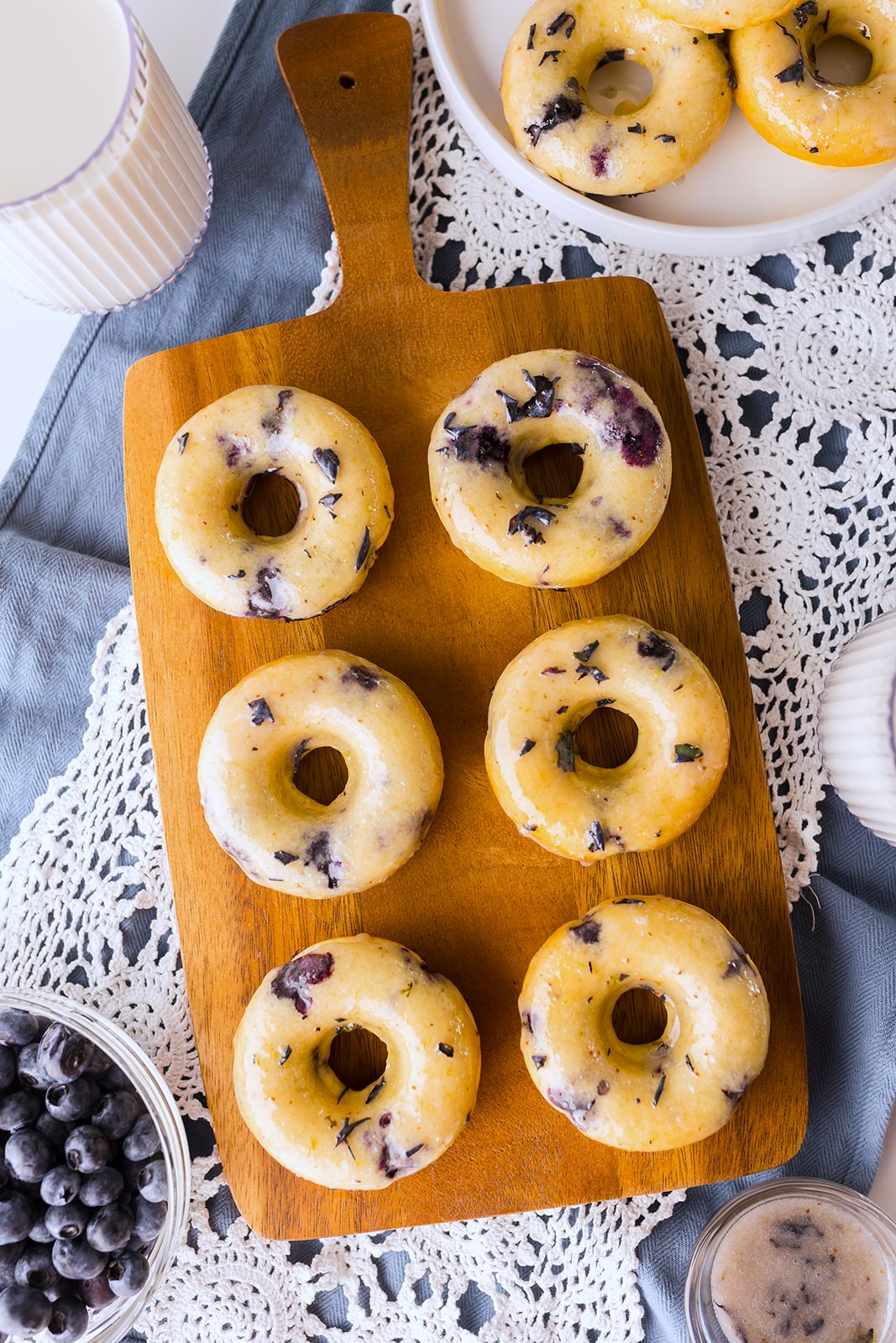 blueberry cake donut recipe