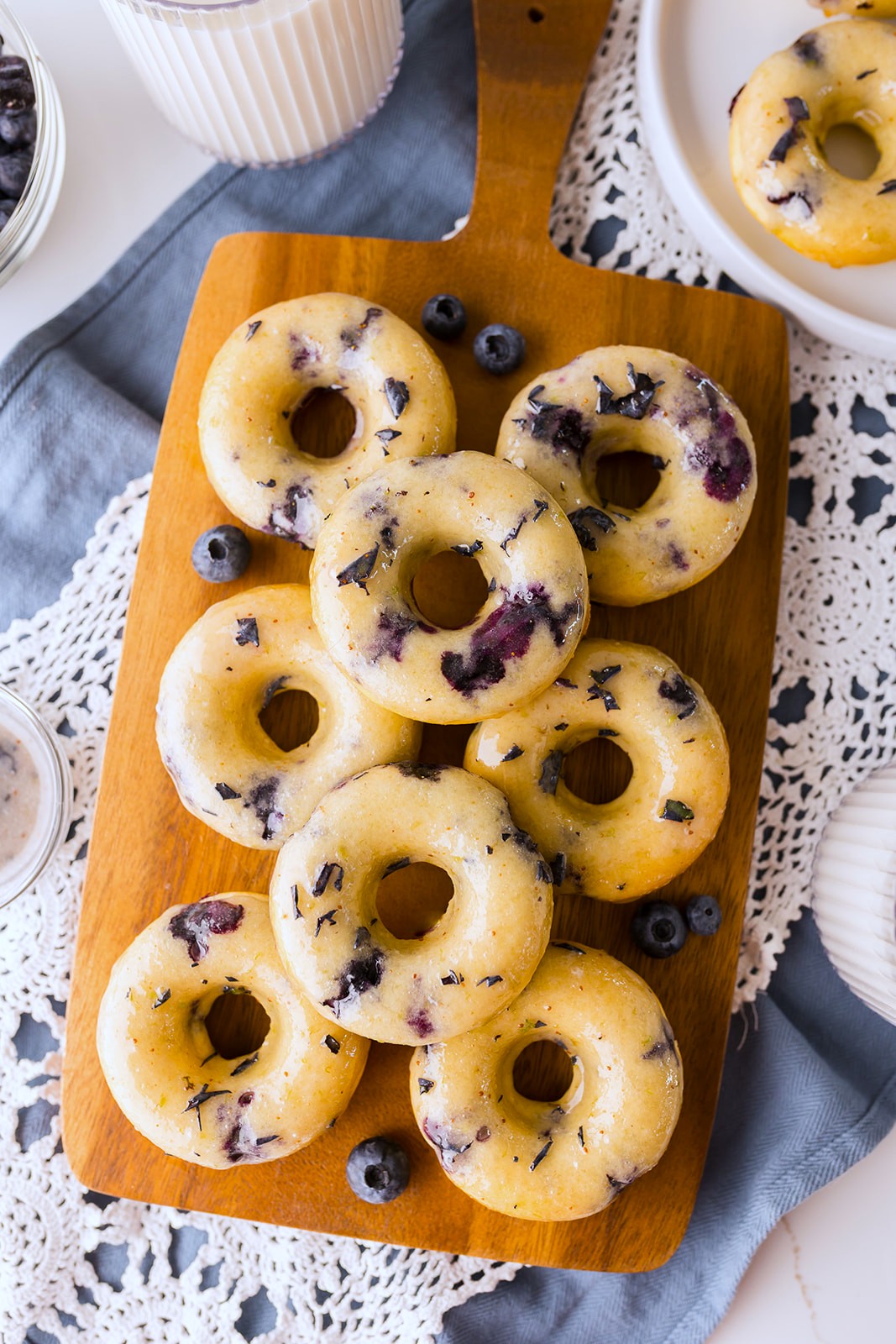 homemade blueberry donuts recipe