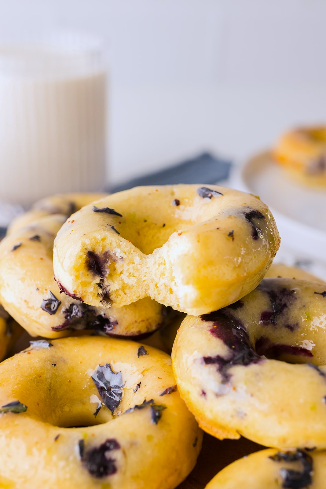 Blueberry Cake Donuts (delicious baked blueberry donuts recipe)