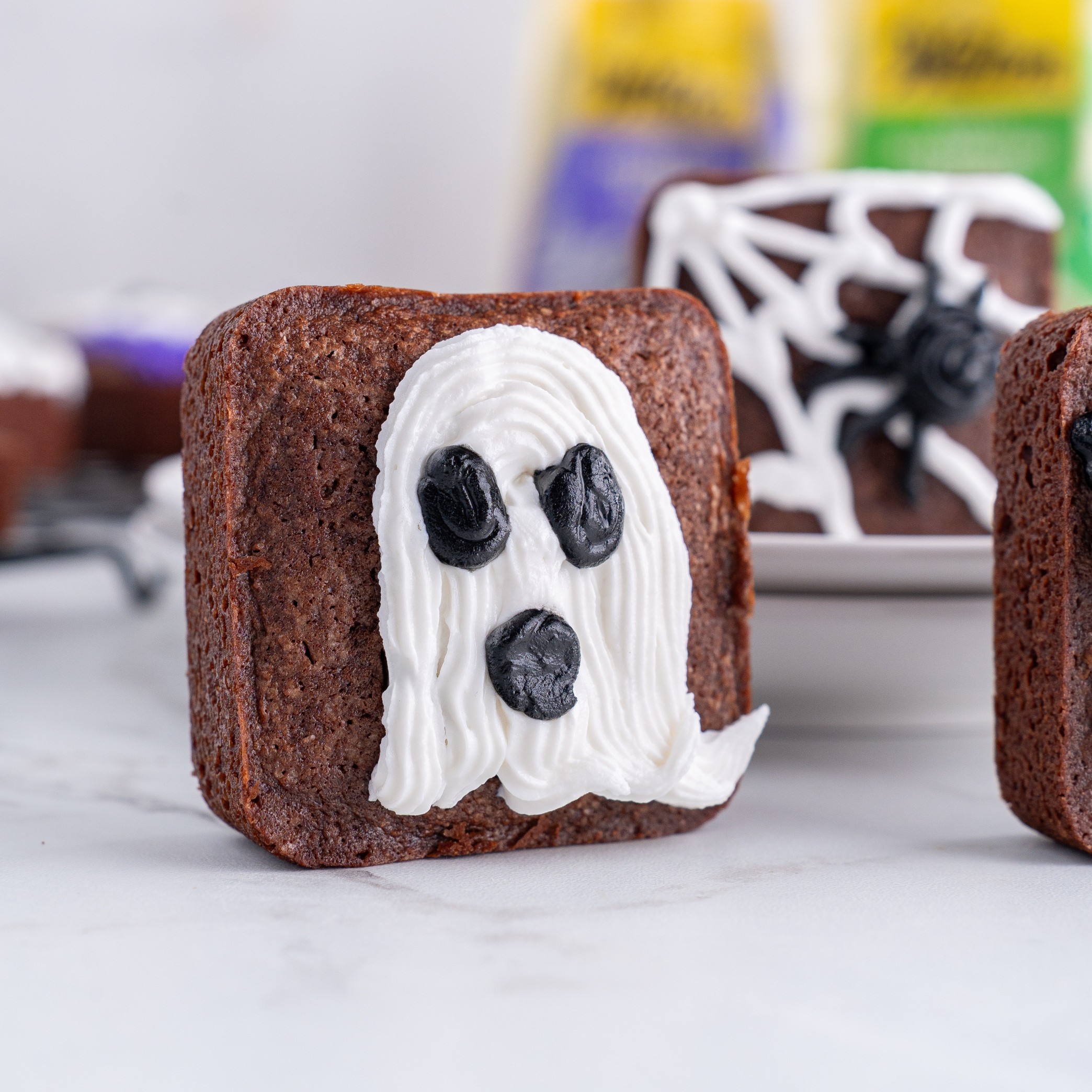 brownies decorated for Halloween