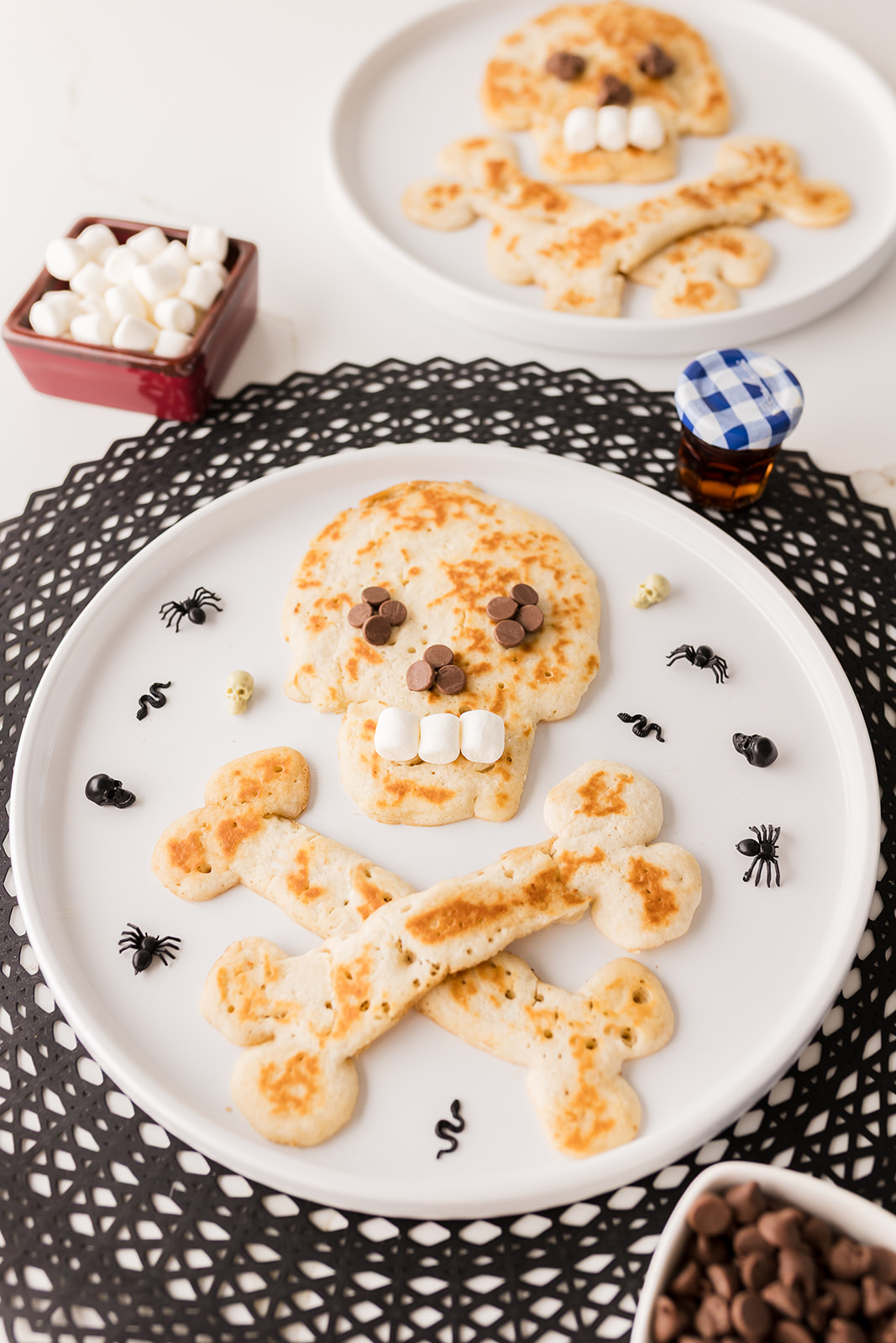 Halloween pancake ideas: Skull Pancakes