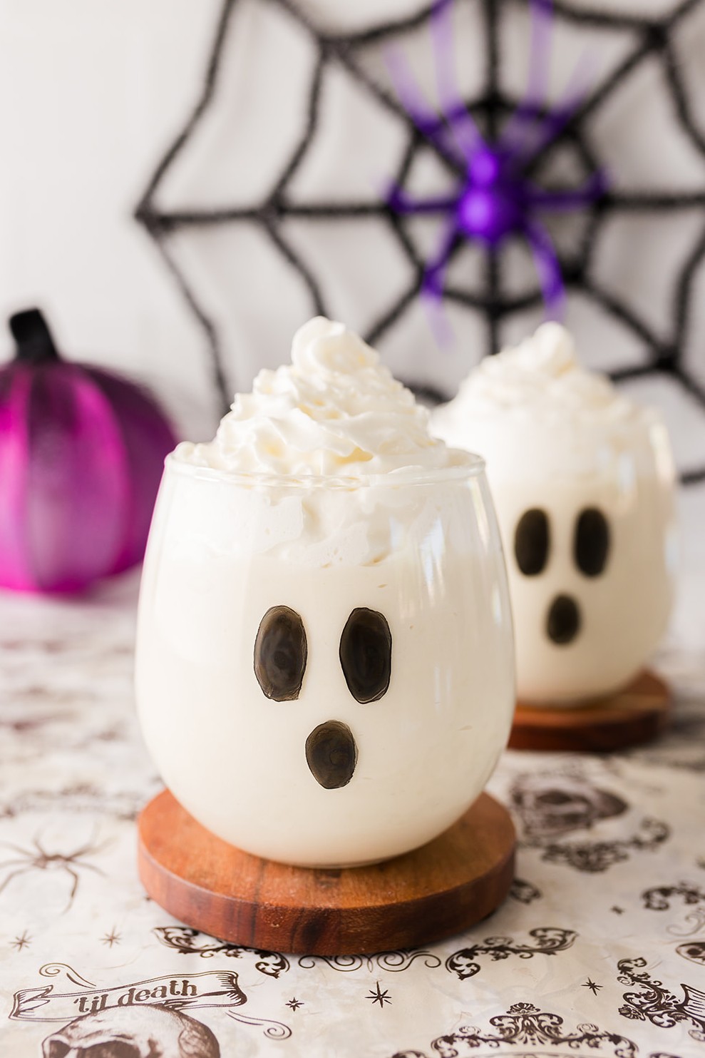 Halloween Ghost Pudding Cups
