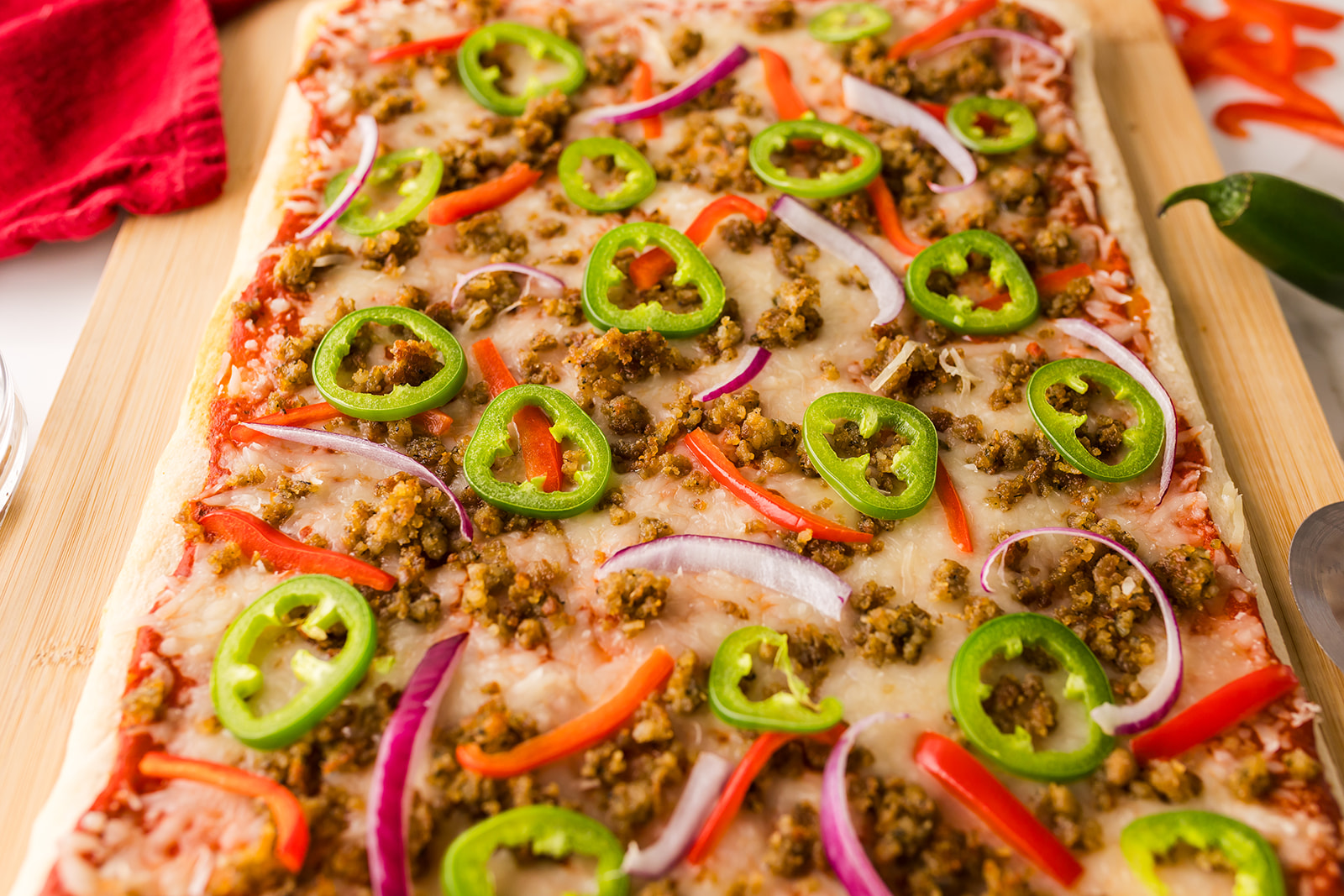 Boudin Pizza recipe