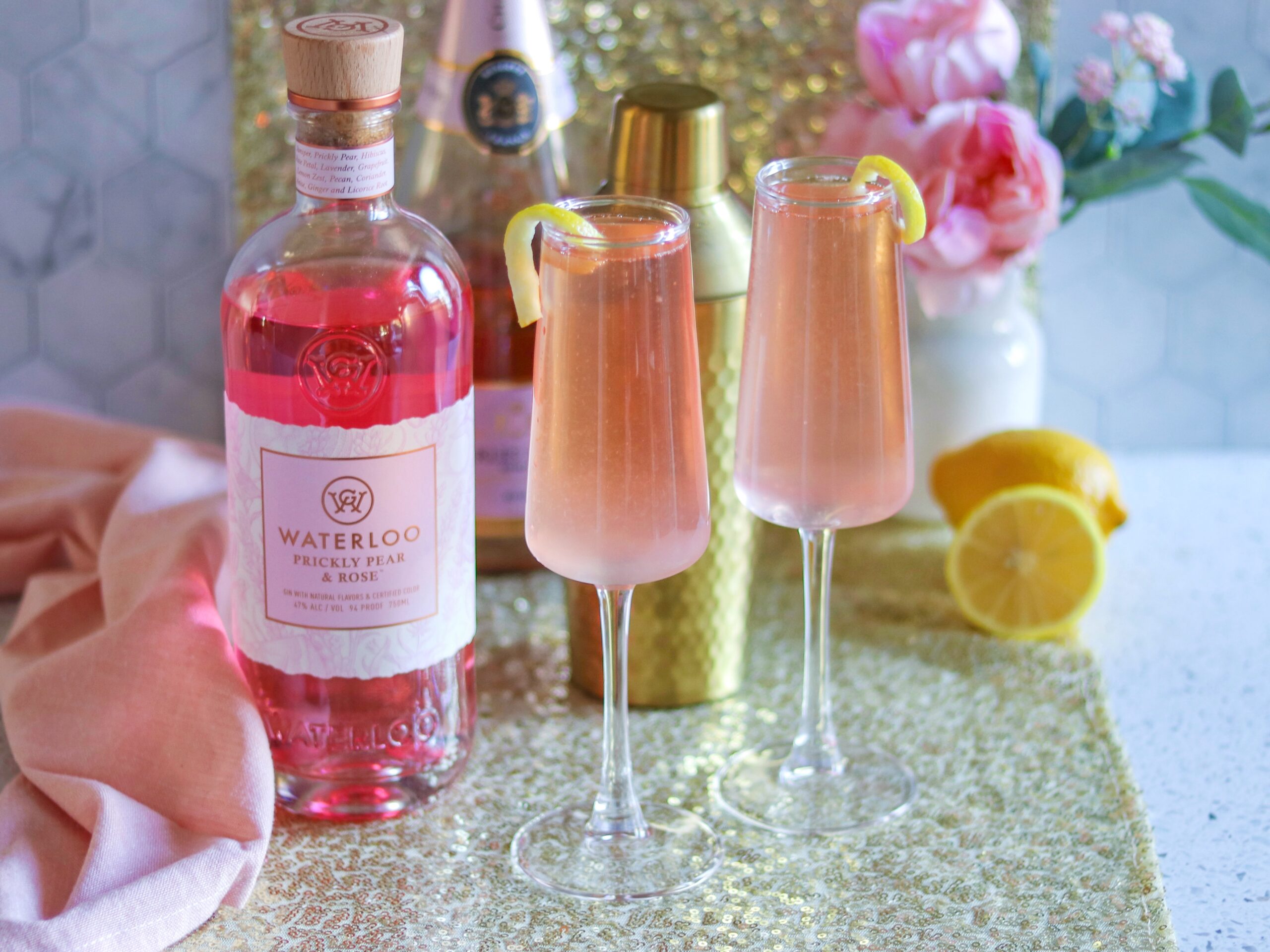 Pink 75 cocktail recipe