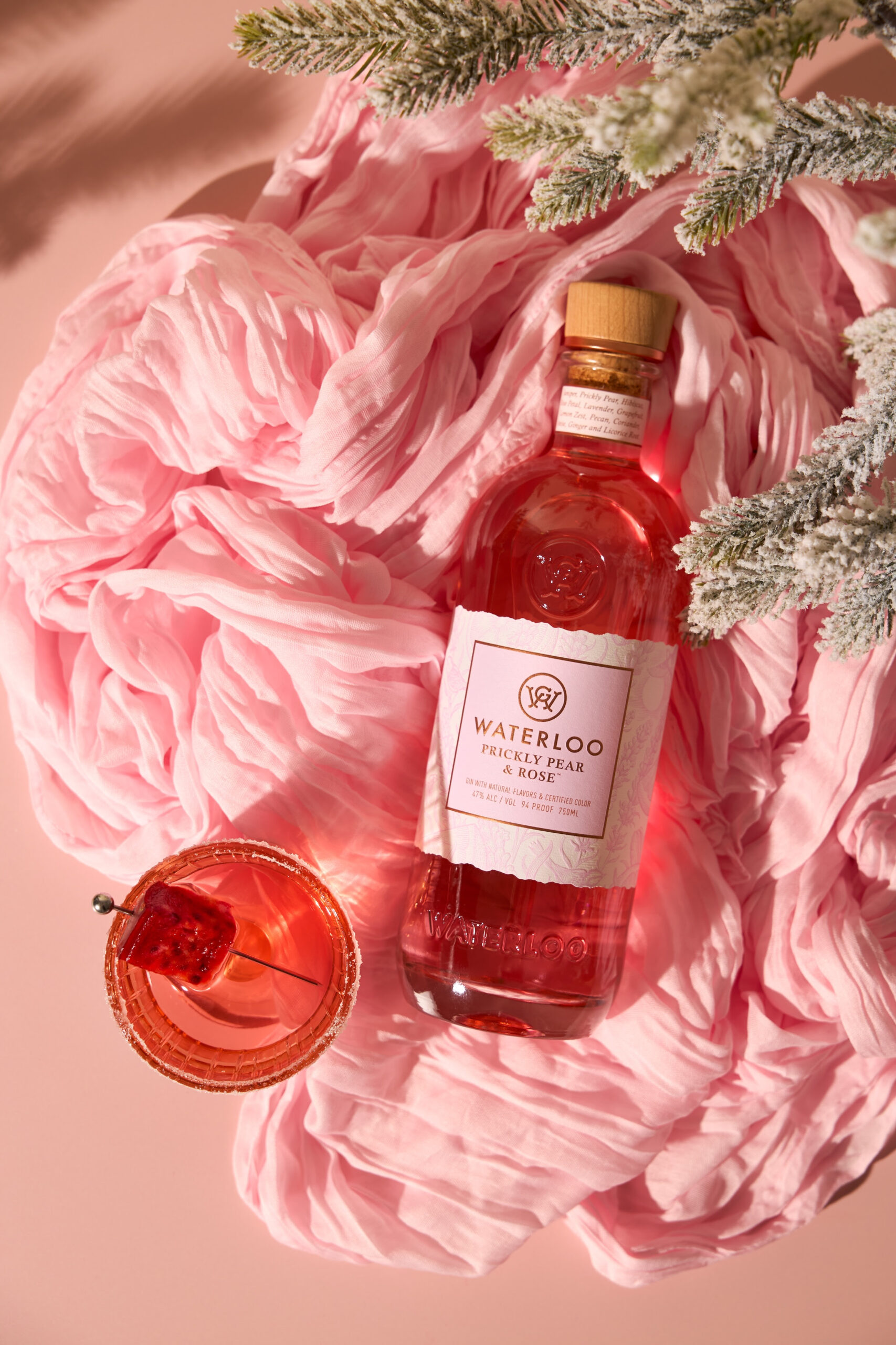 Waterloo Prickly Pear & Rose Gin (great for pink gin cocktails)