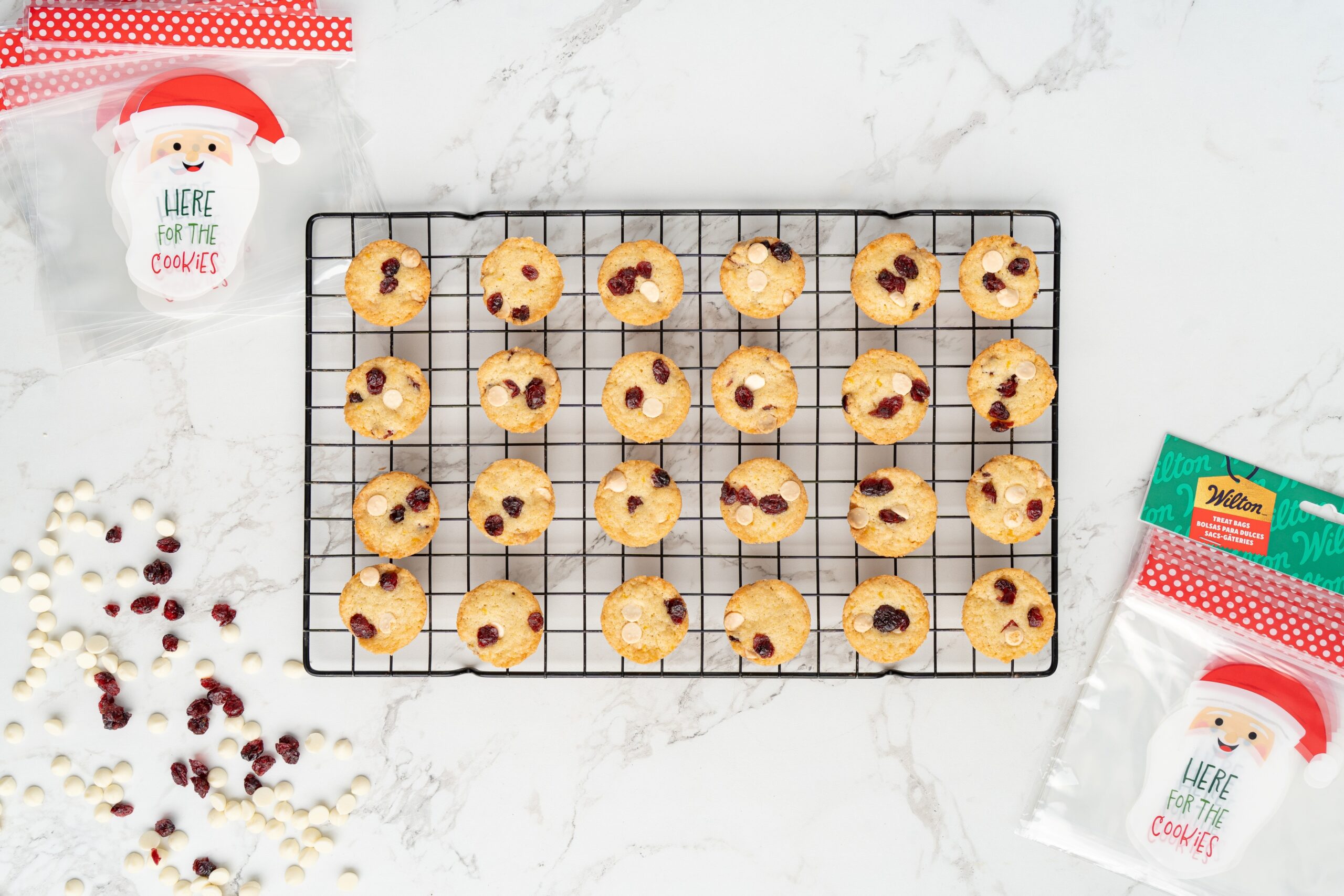 Christmas blondie recipe: White Chocolate Cranberry Blondie Bites
