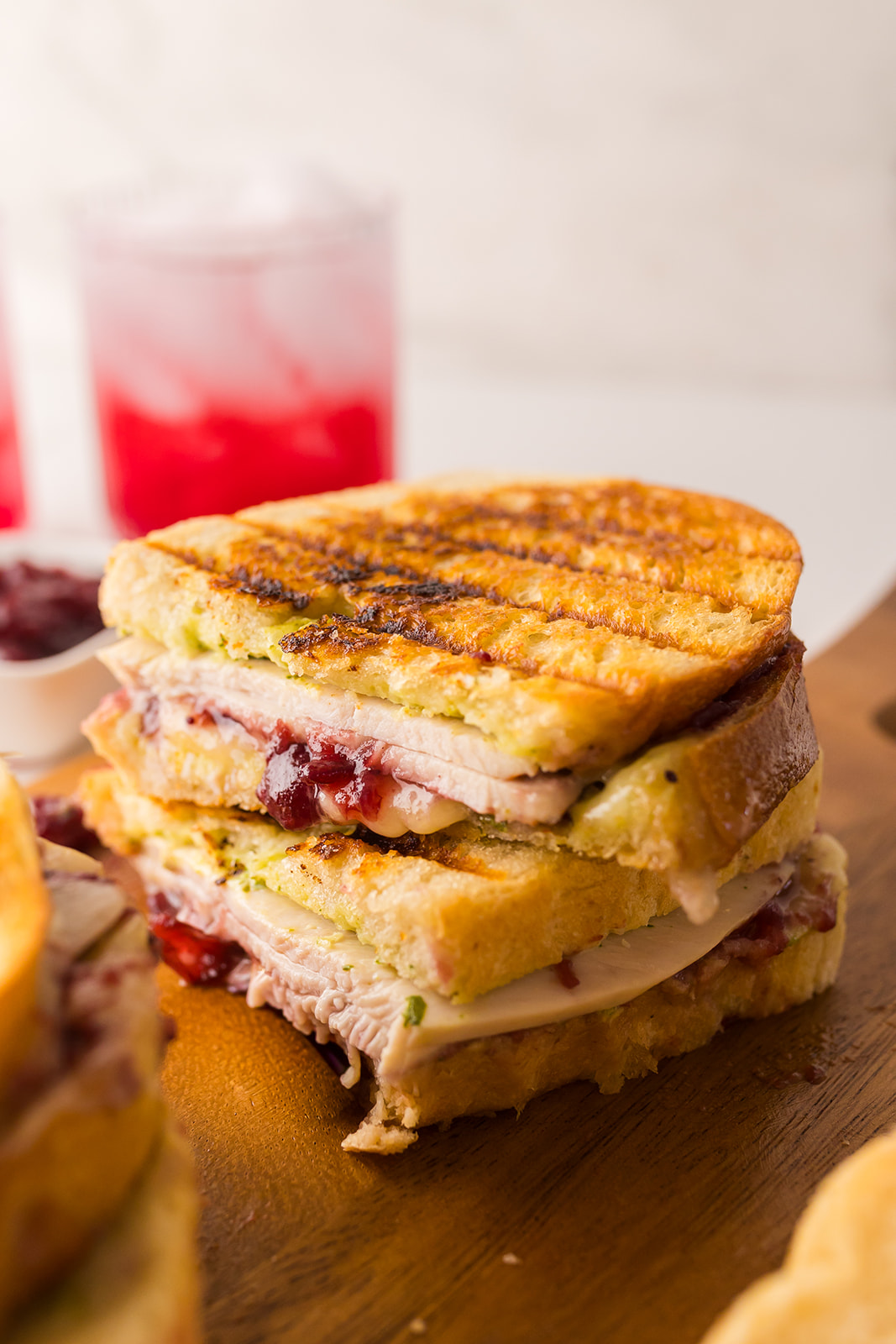turkey and cranberry panini