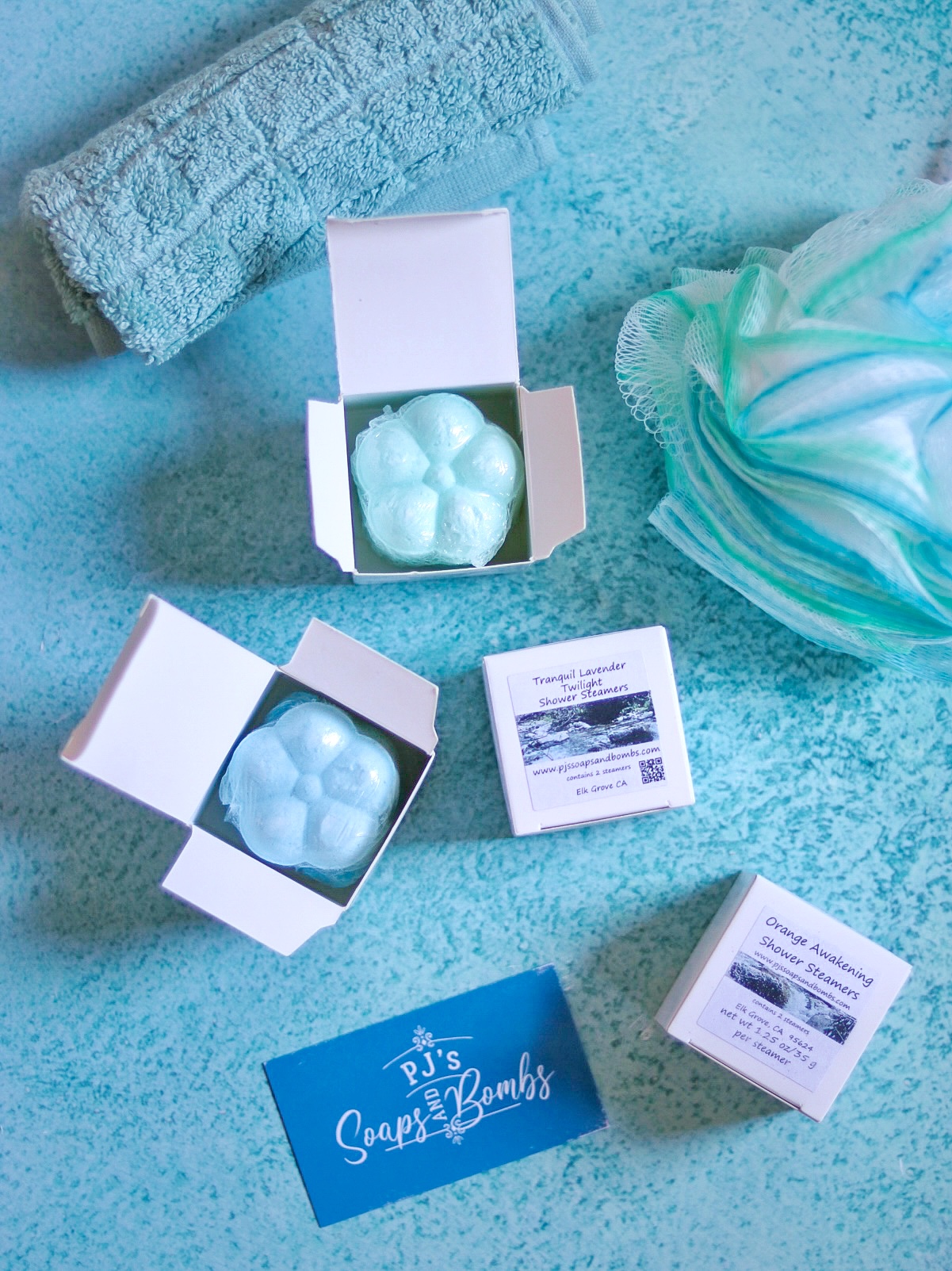 Shower Steamers from PJ's Soaps and Bombs