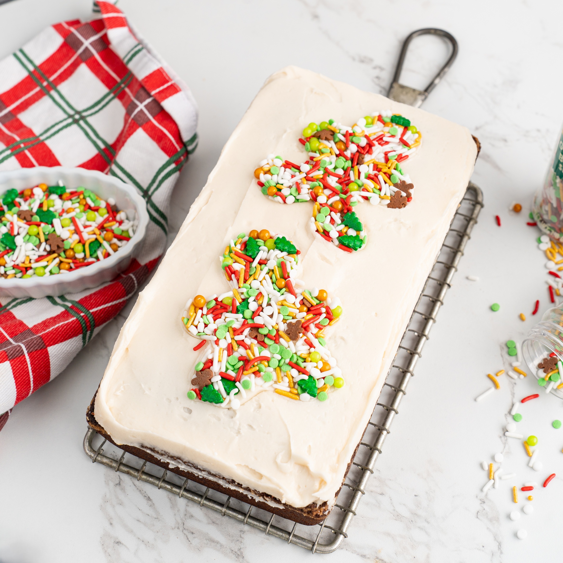 christmas gingerbread loaf cake
