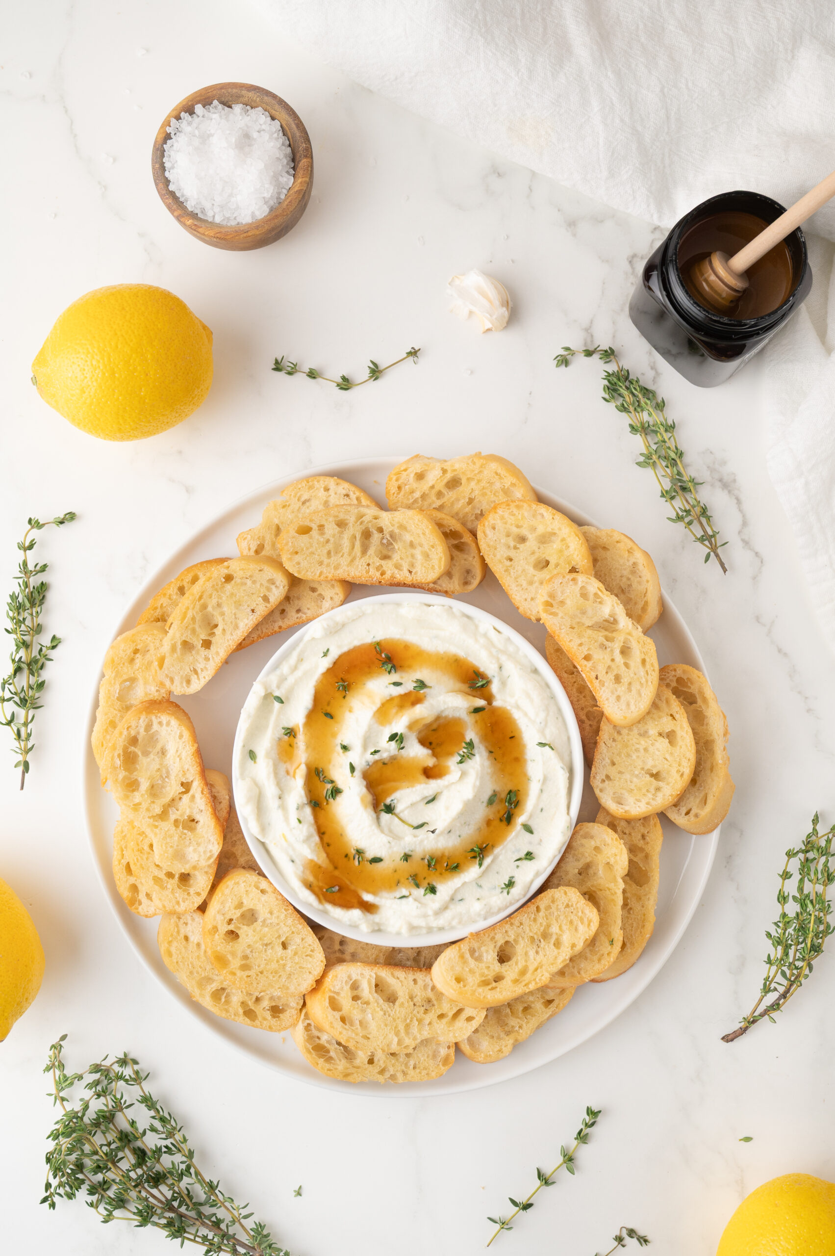 whipped honey ricotta dip