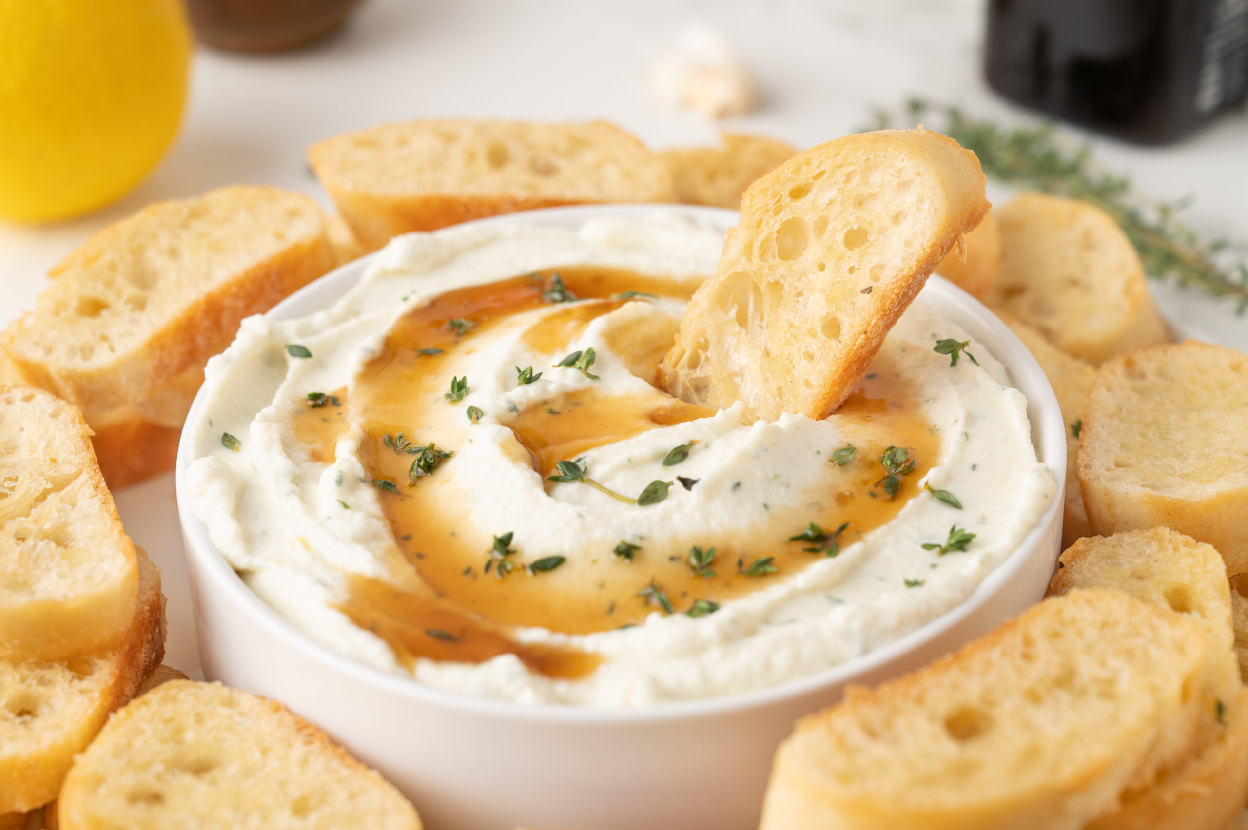 ricotta dip with honey